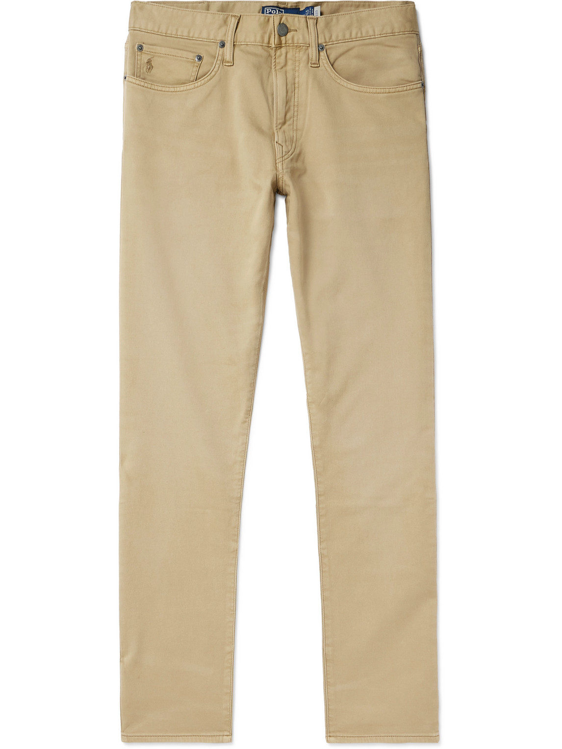 Polo Ralph Lauren Sullivan Slim-fit Straight-leg Cotton-blend Trousers In Neutrals