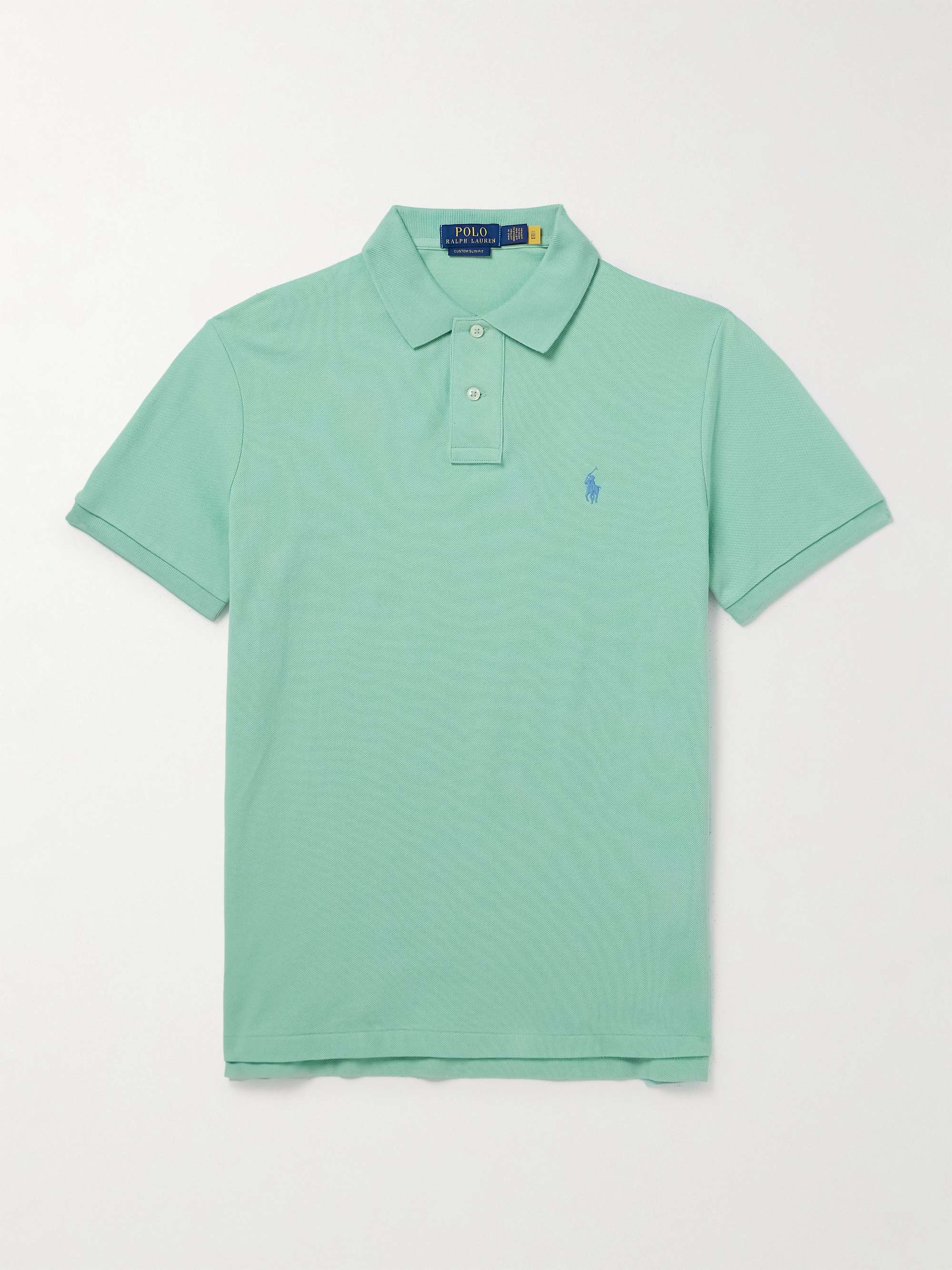 POLO RALPH LAUREN Slim-Fit Logo-Embroidered Cotton-Piqué Polo Shirt for ...