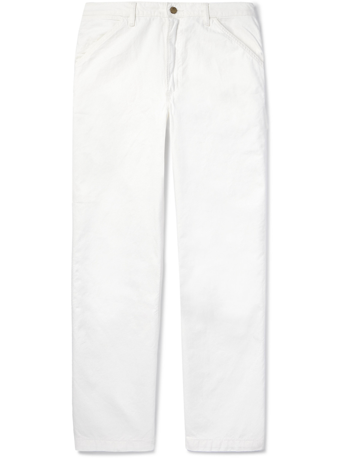 Polo Ralph Lauren Straight-leg Logo-appliquéd Jeans In White