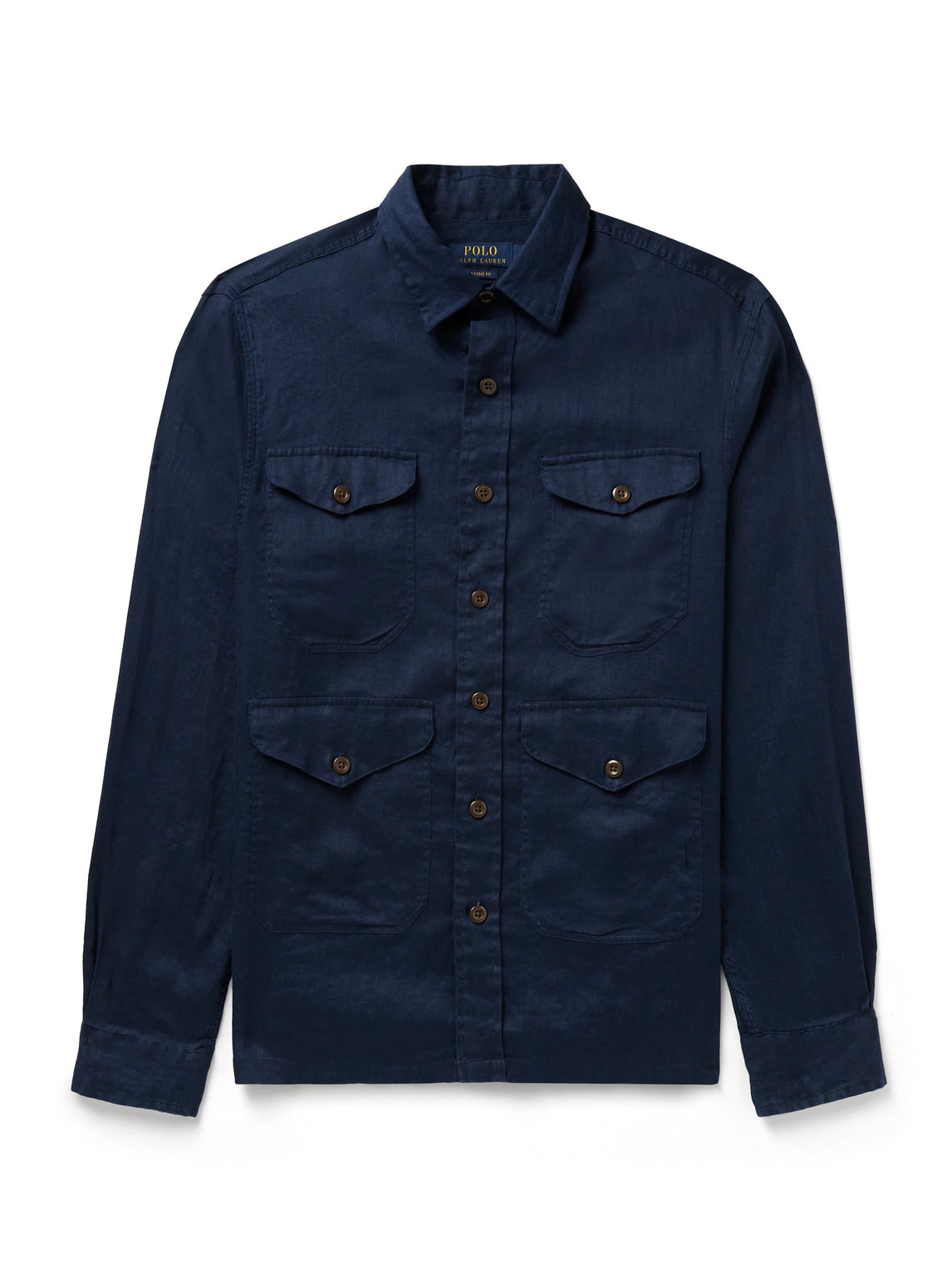 Polo Ralph Lauren Linen Overshirt In Blue ModeSens