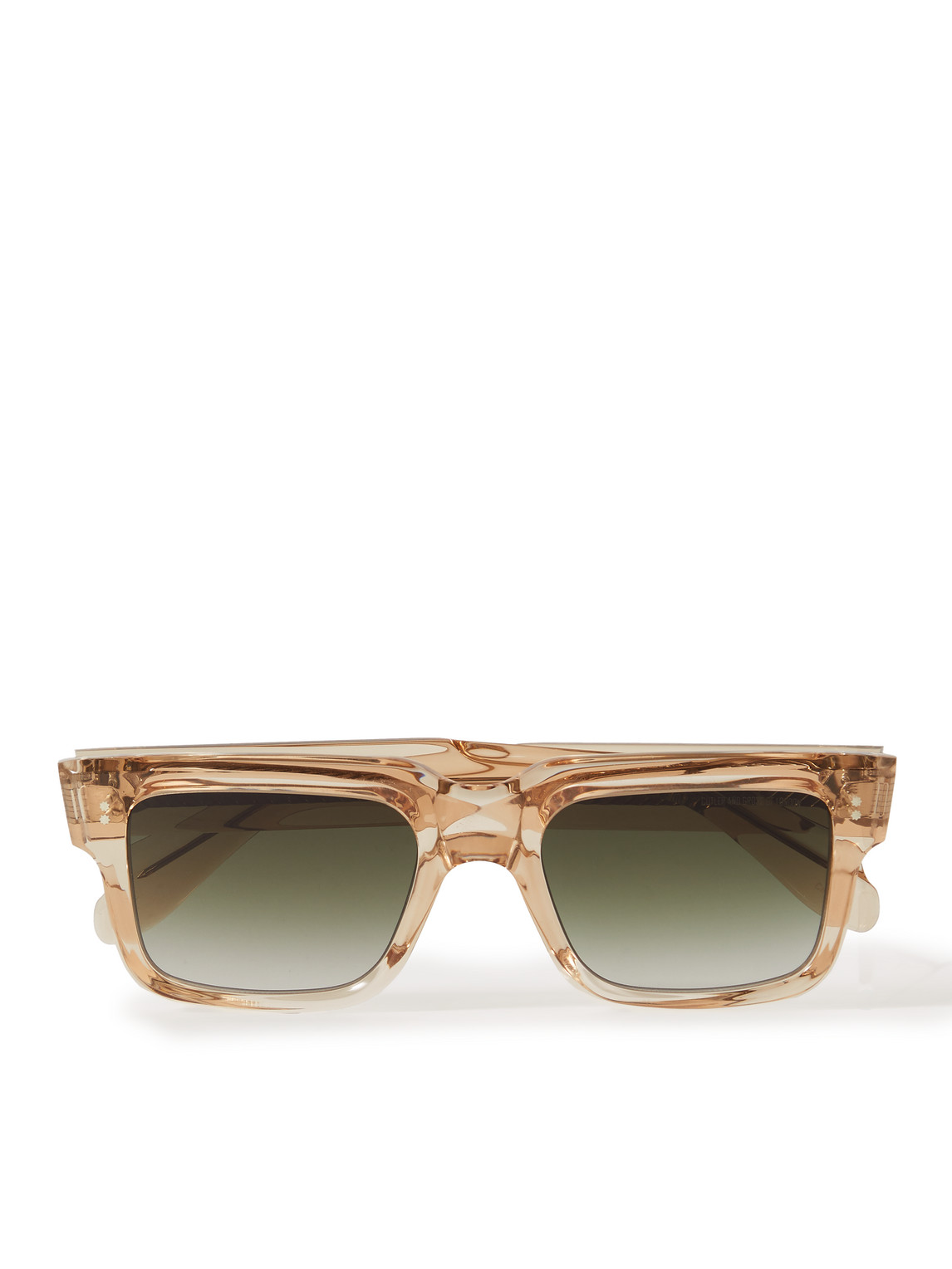 Cutler And Gross Sand Crystal D-frame Acetate Sunglasses In Yellow