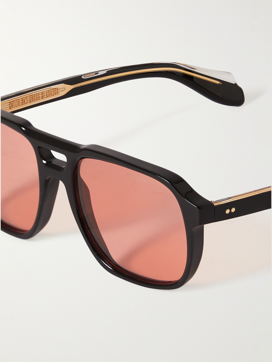 Shop Cutler And Gross 1394 Aviator-style Acetate Sunglasses In Black