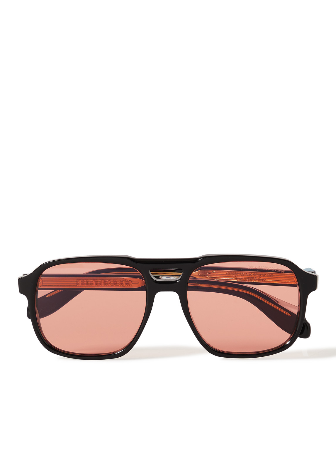 Cutler And Gross 1394 Aviator-style Acetate Sunglasses In Black