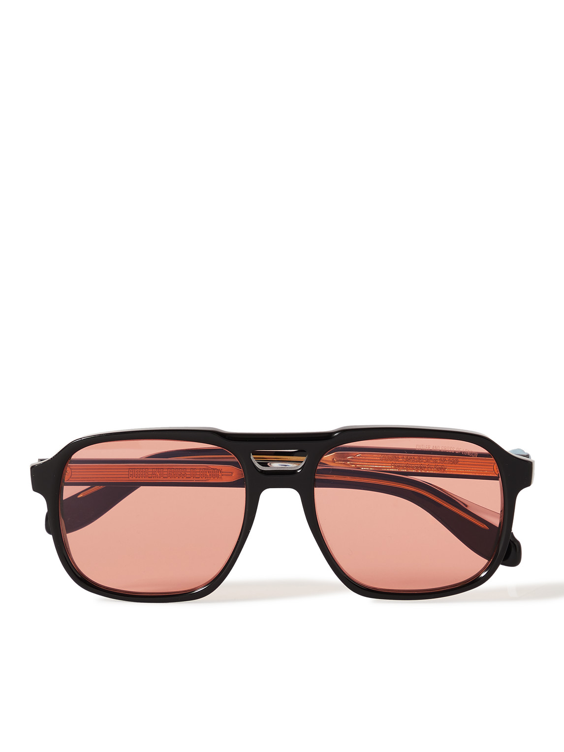 CUTLER AND GROSS 1394 AVIATOR-STYLE ACETATE SUNGLASSES