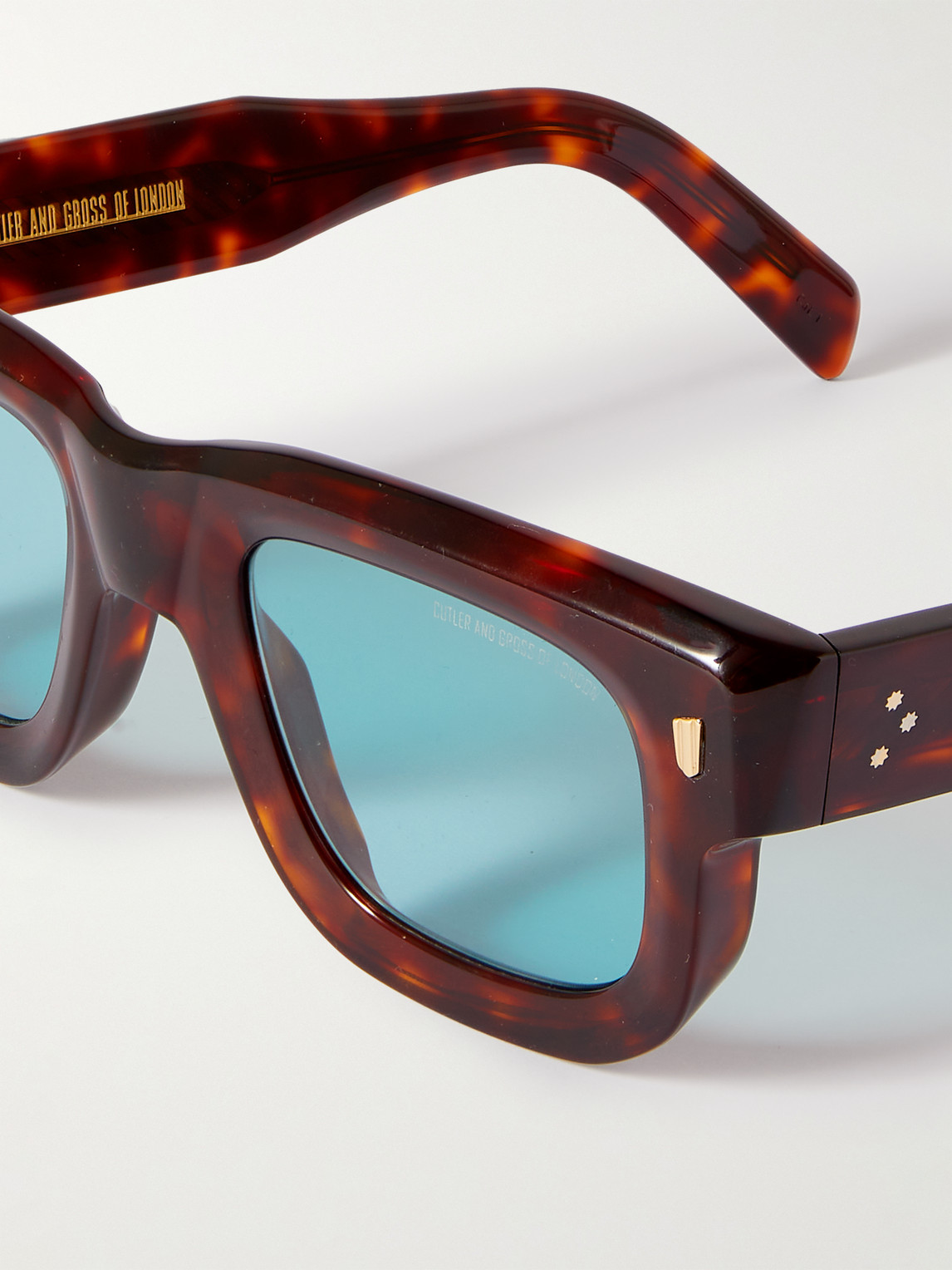 Shop Cutler And Gross 1402 D-frame Tortoiseshell Acetate Sunglasses