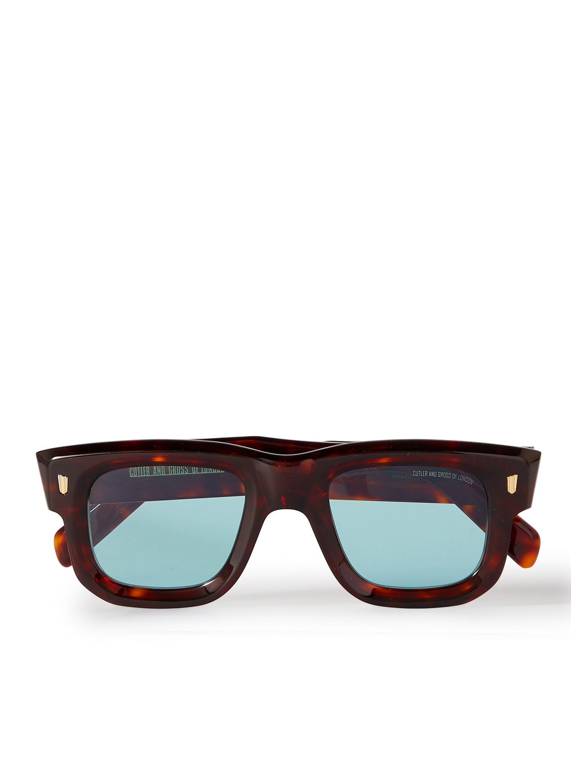 Cutler And Gross Tortoiseshell 1402 Sunglasses In Tort/lt Blue