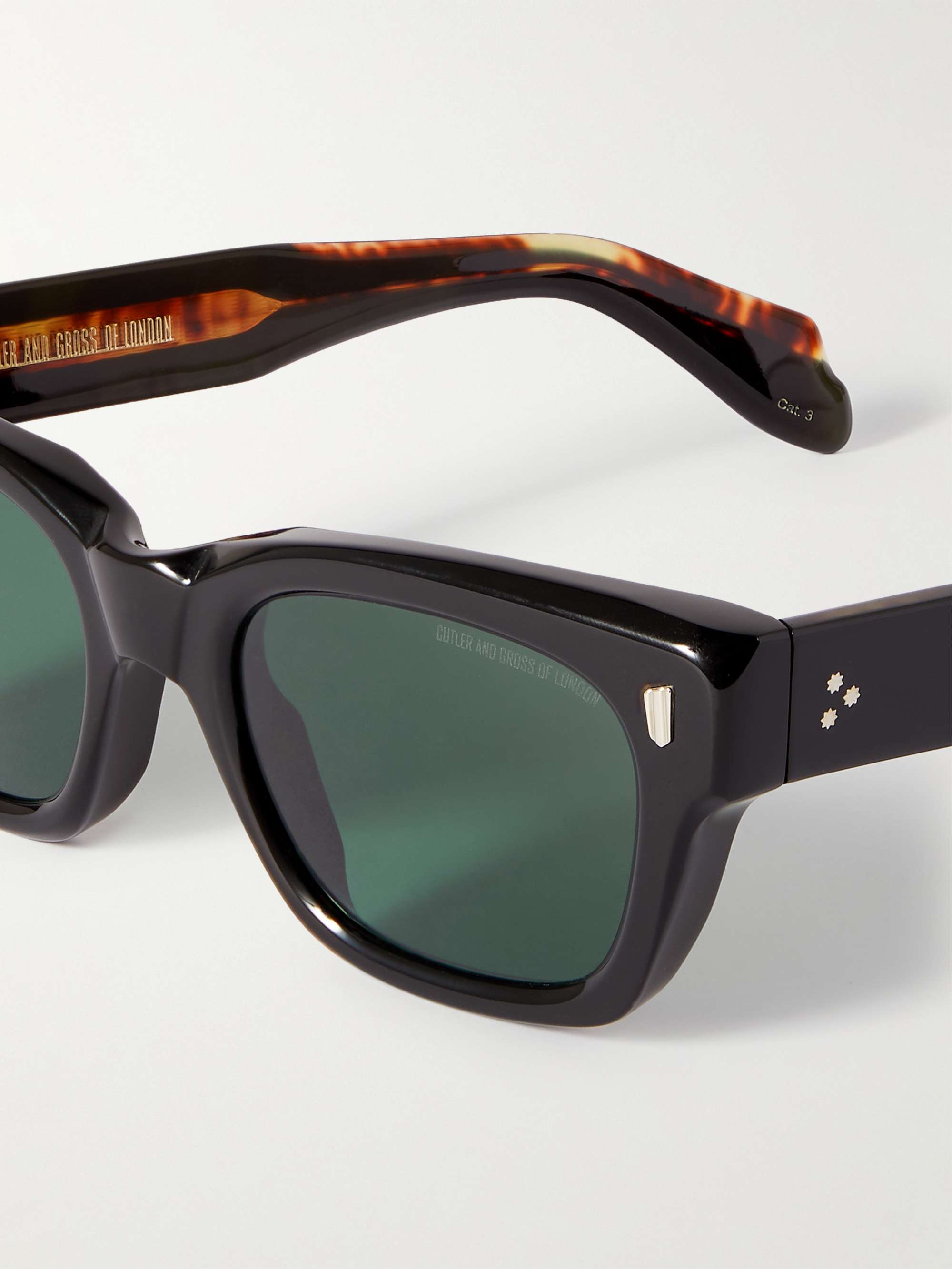 CUTLER AND GROSS 1391 Square-Frame Acetate Sunglasses