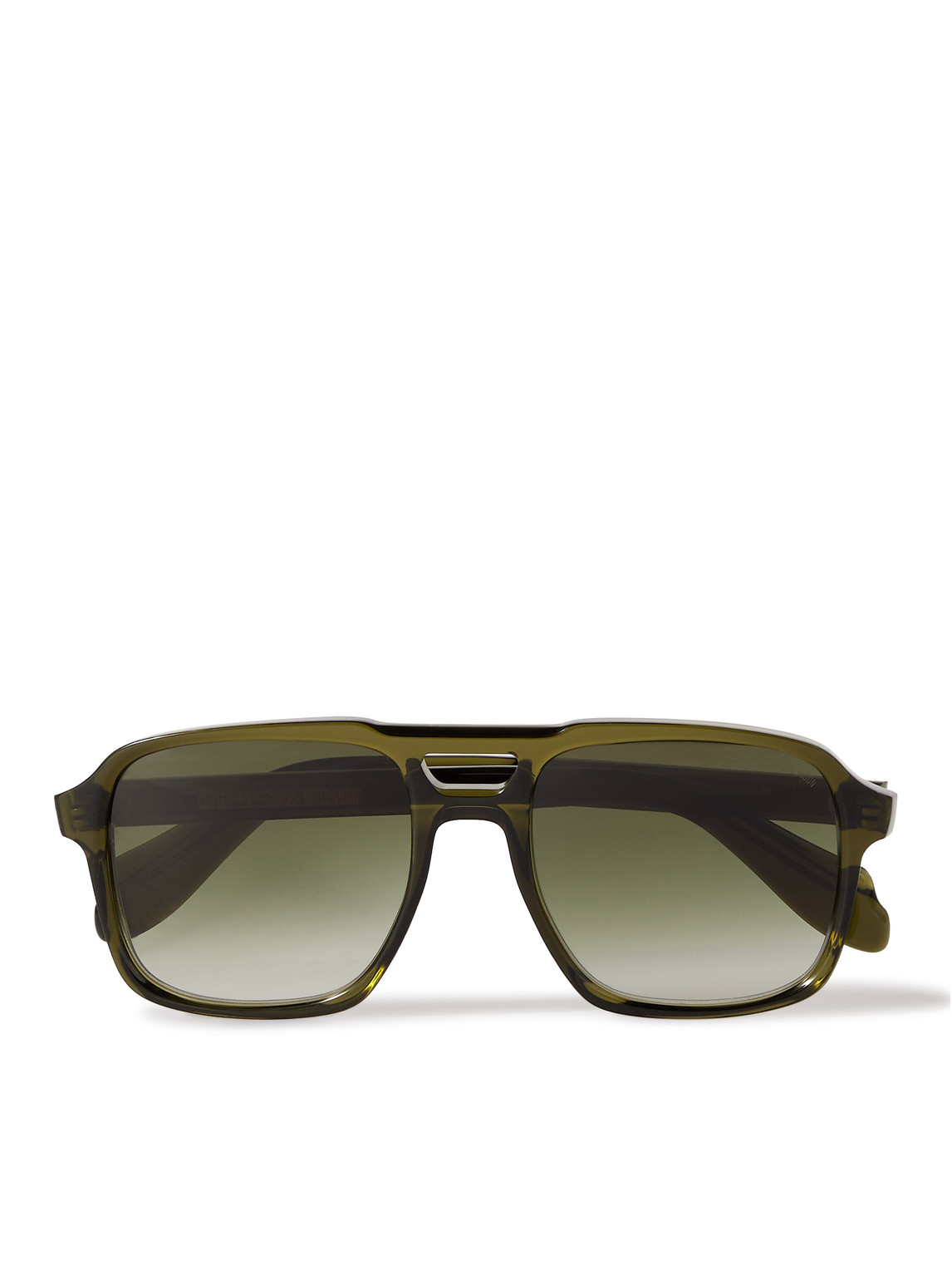 Cutler And Gross 1394 Aviator-style Acetate Sunglasses In Green