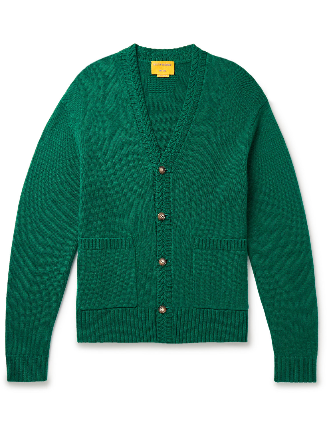 Guest In Residence Cashmere Cardigan In Green