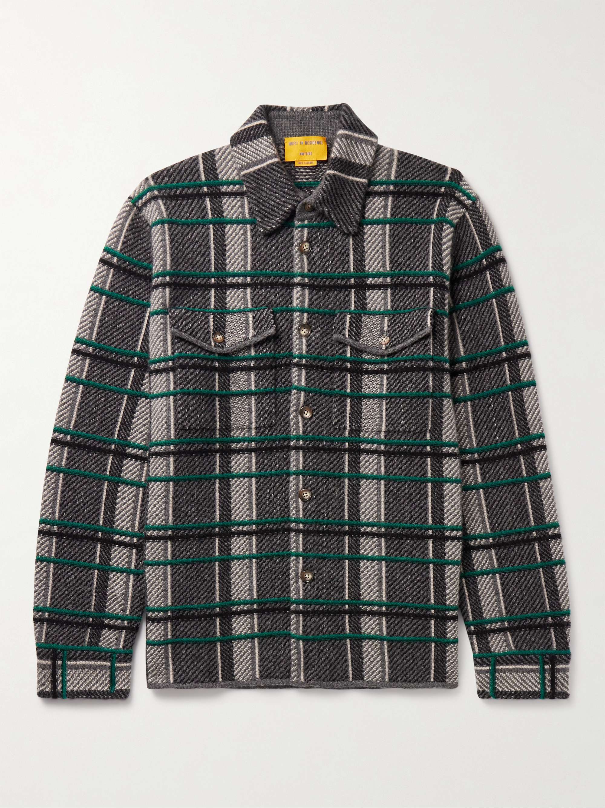 GUEST IN RESIDENCE Checked Cashmere Overshirt for Men | MR PORTER
