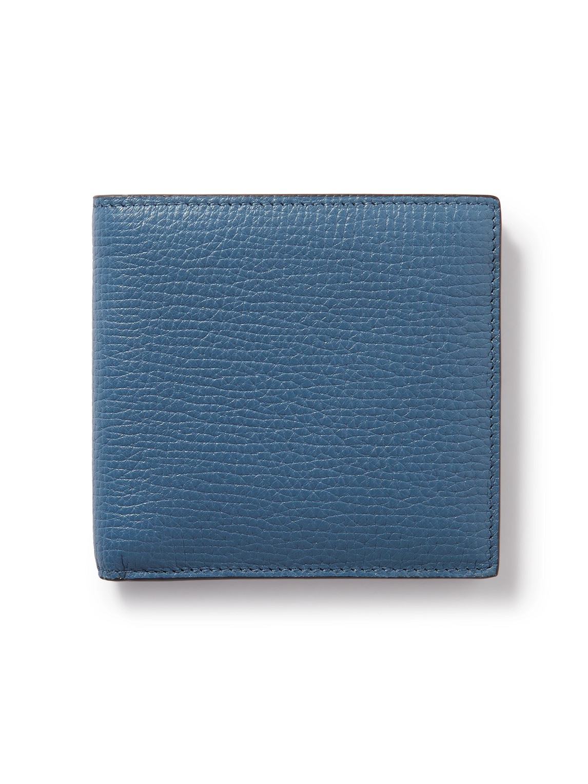 Smythson 6 Card Slot Wallet In Ludlow In Admiral Blue