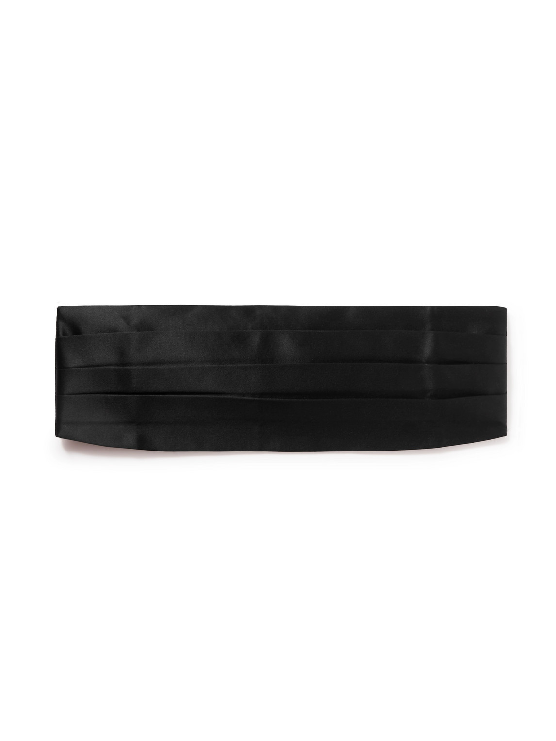 Brunello Cucinelli Cotton And Silk-blend Satin Cummerbund In Black