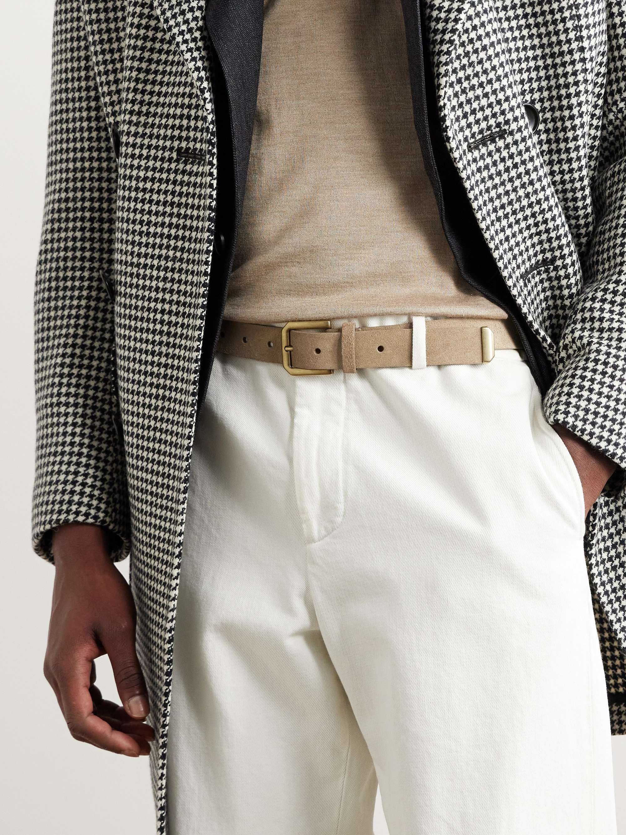 BRUNELLO CUCINELLI Suede belt for Men | MR PORTER