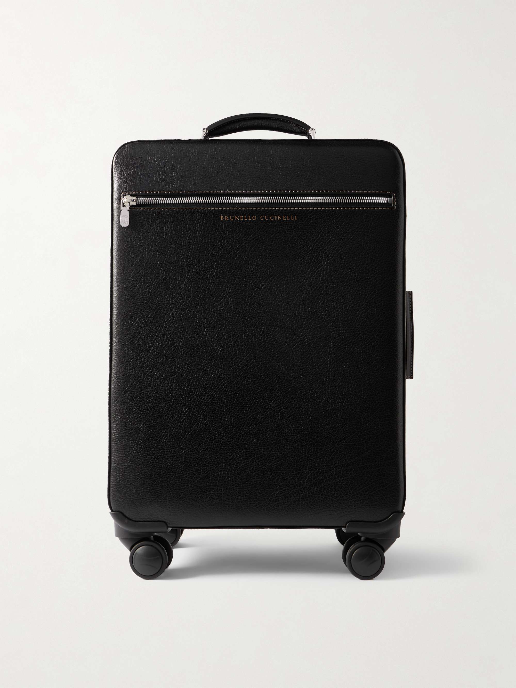 BRUNELLO CUCINELLI Full Grain Leather Carry On Suitcase For Men MR PORTER BRUNELLO CUCINELLI Full Grain Leather Carry On Suitcase For Men MR PORTER
