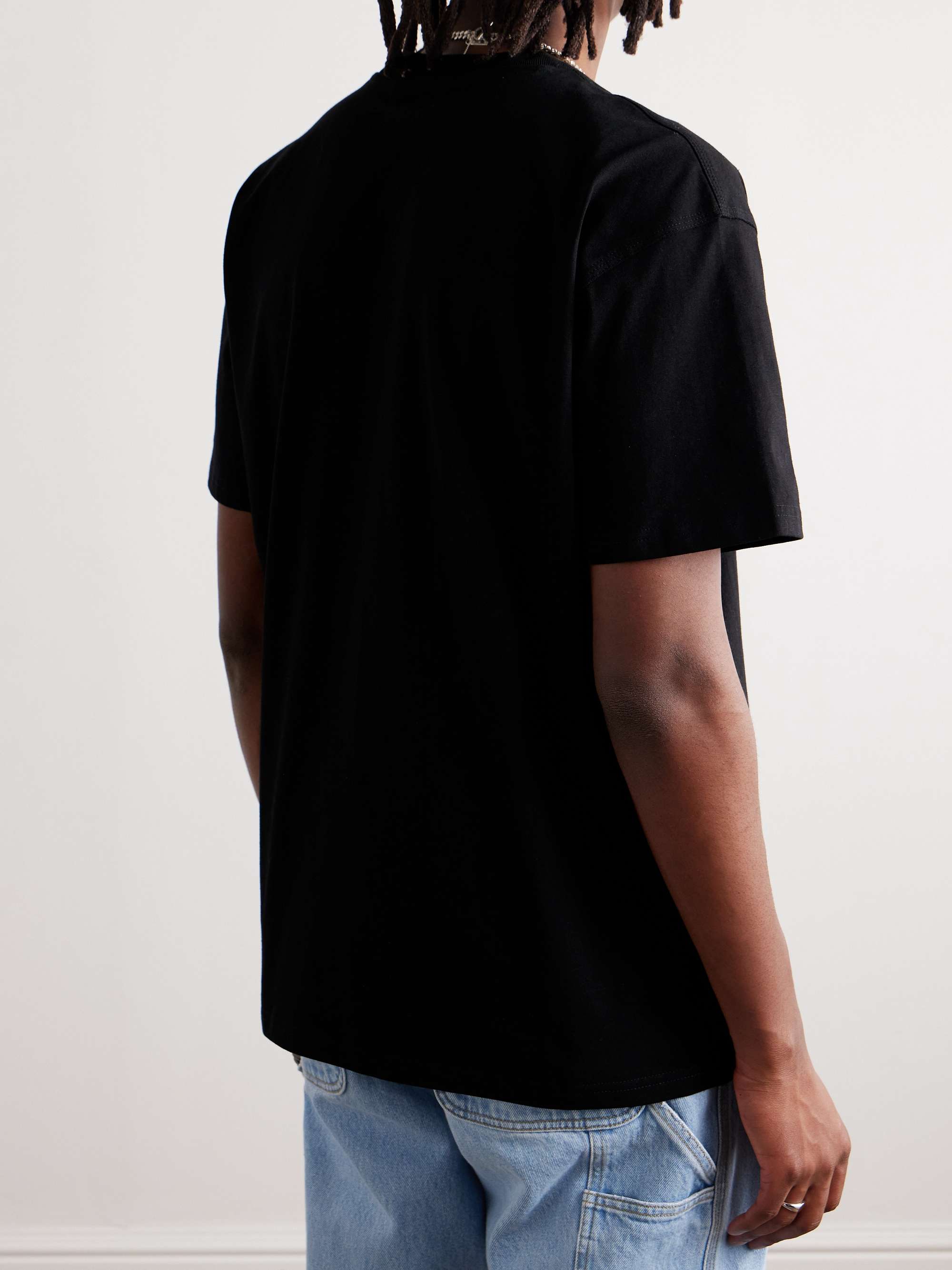 CARHARTT WIP American Script Logo-Embroidered Organic Cotton-Jersey T-Shirt