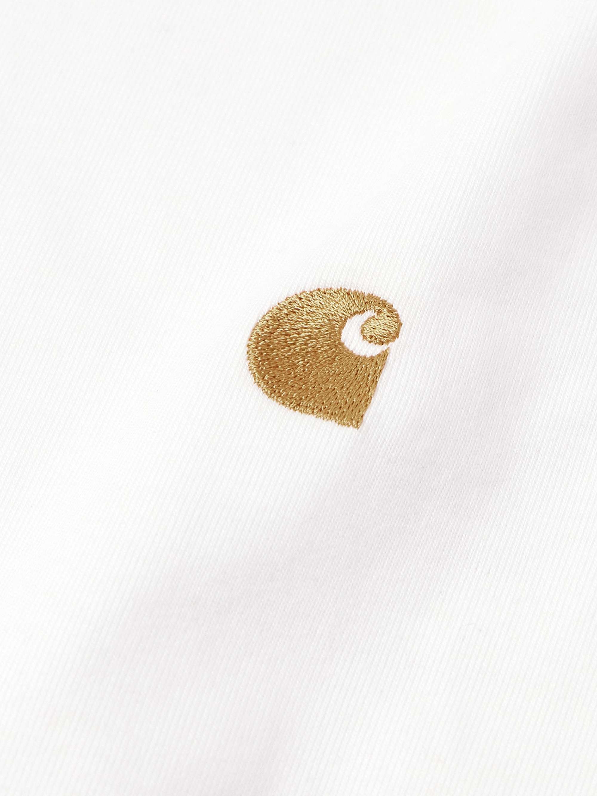CARHARTT WIP Chase Logo-Embroidered Cotton-Jersey T-Shirt