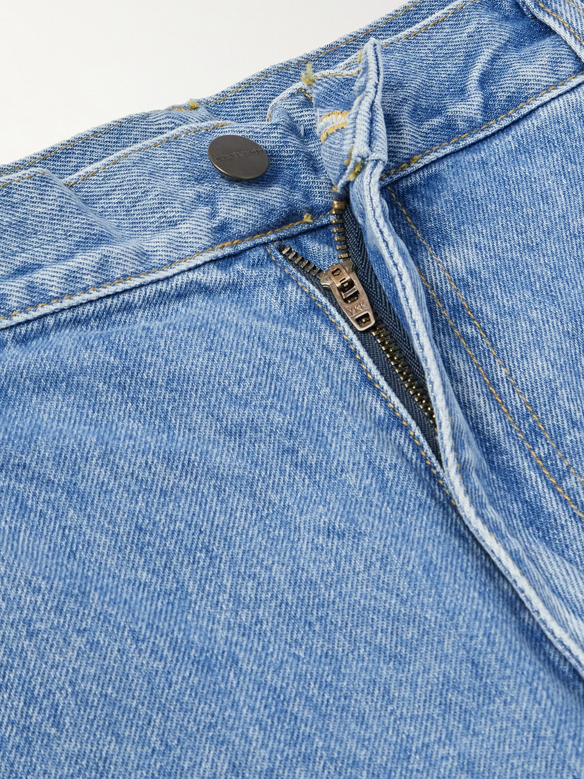 Shop Carhartt Single Knee Straight-leg Jeans In Blue