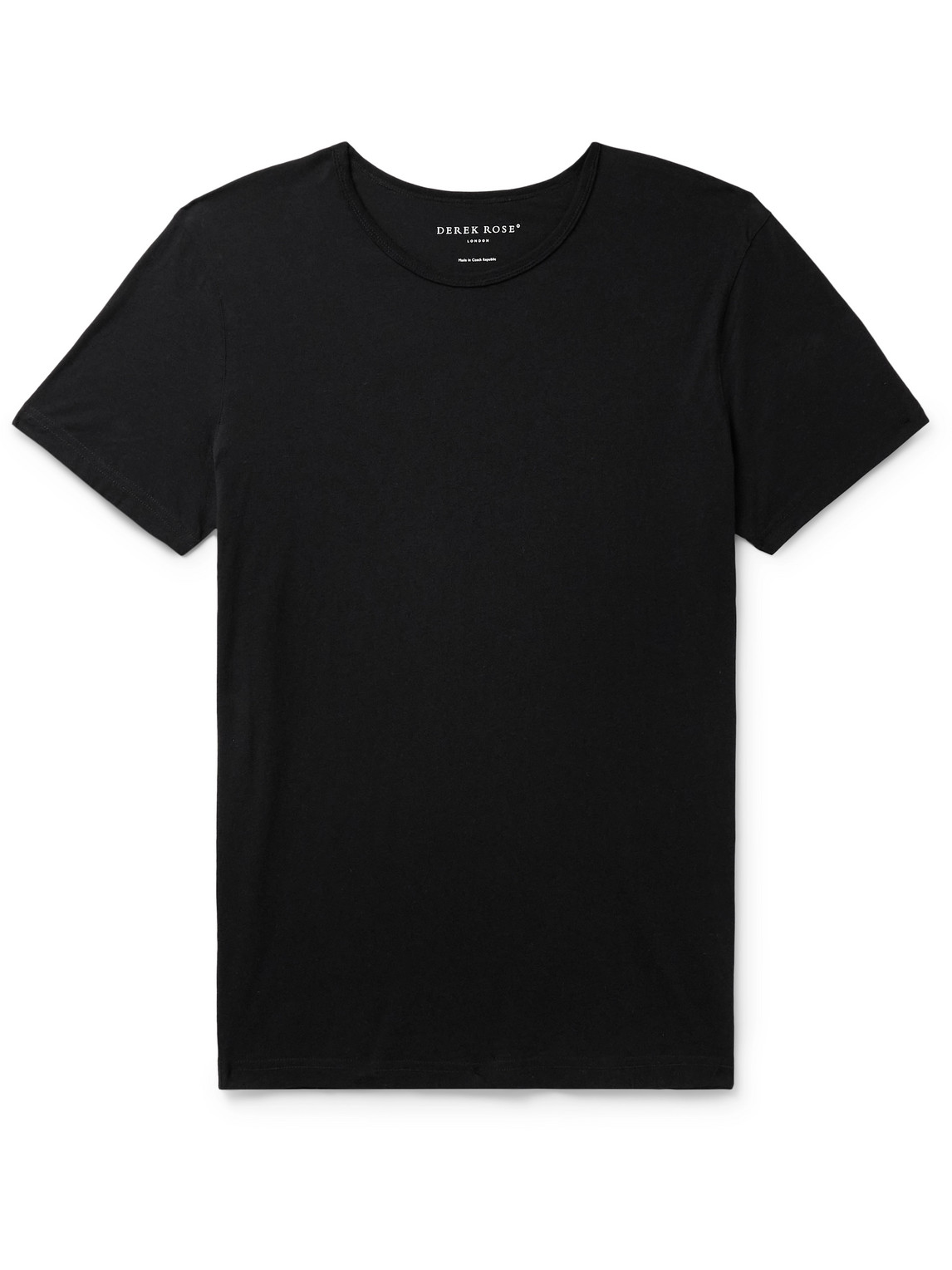 Derek Rose Riley Cotton-jersey T-shirt In Black