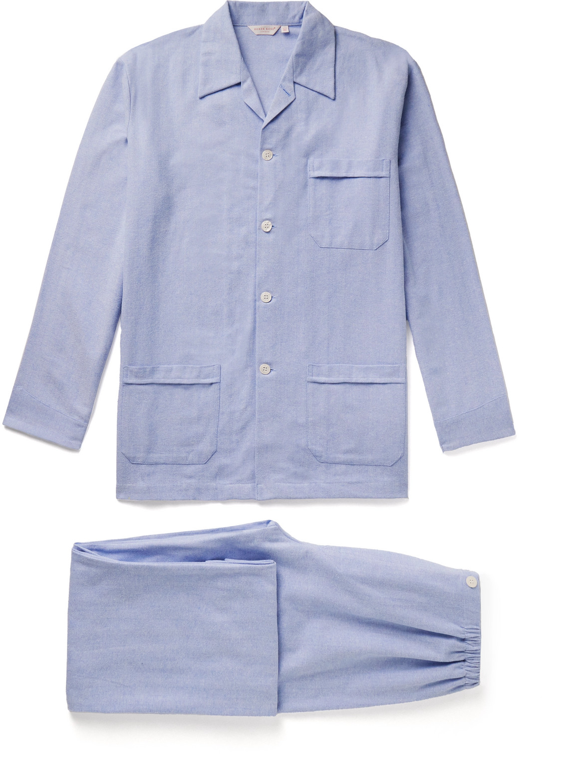 Arran 24 Herringbone Brushed-Cotton Pyjama Set