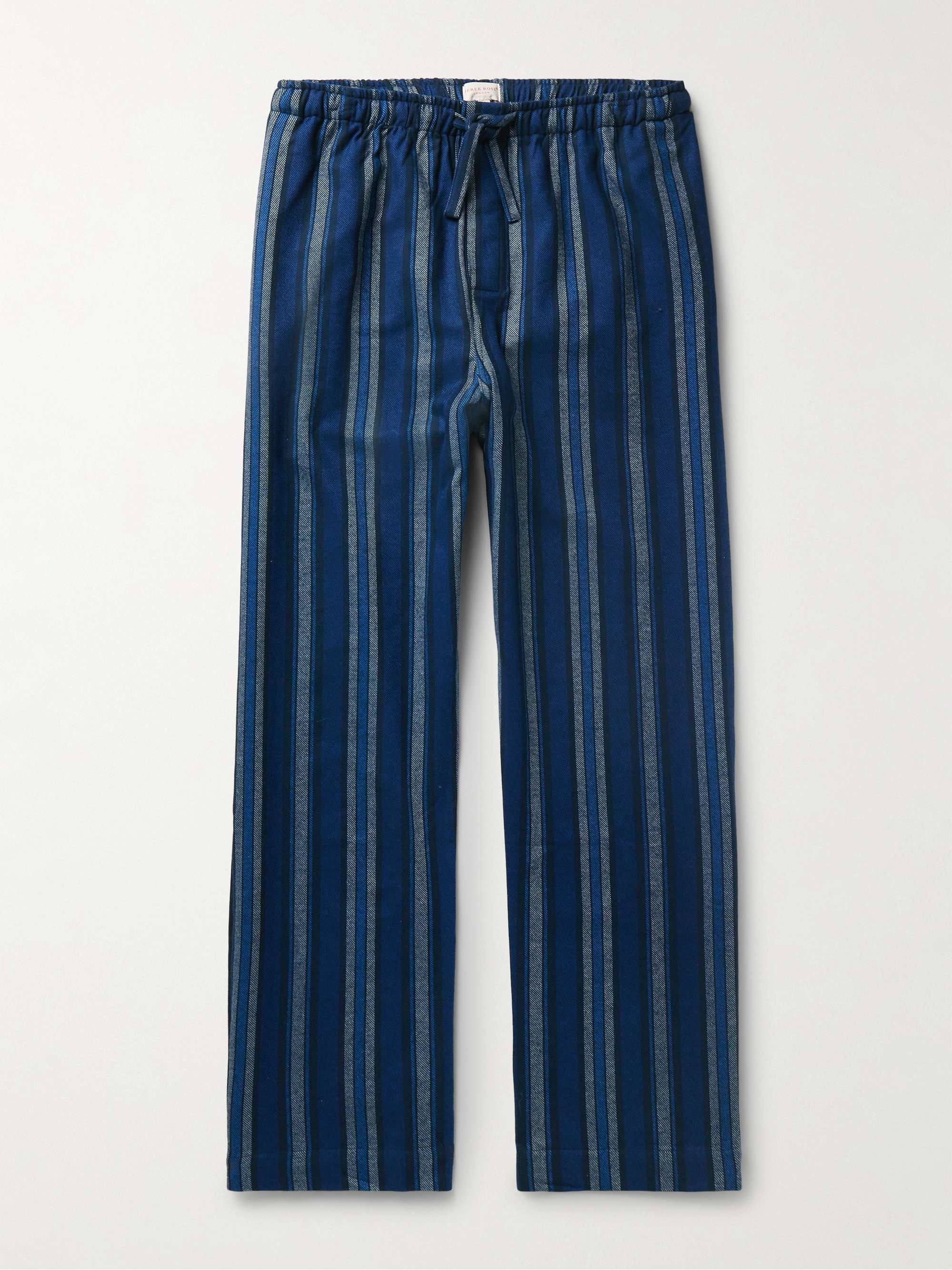 Kelburn 38 Striped Brushed Cotton-Flannel Pyjama Trousers