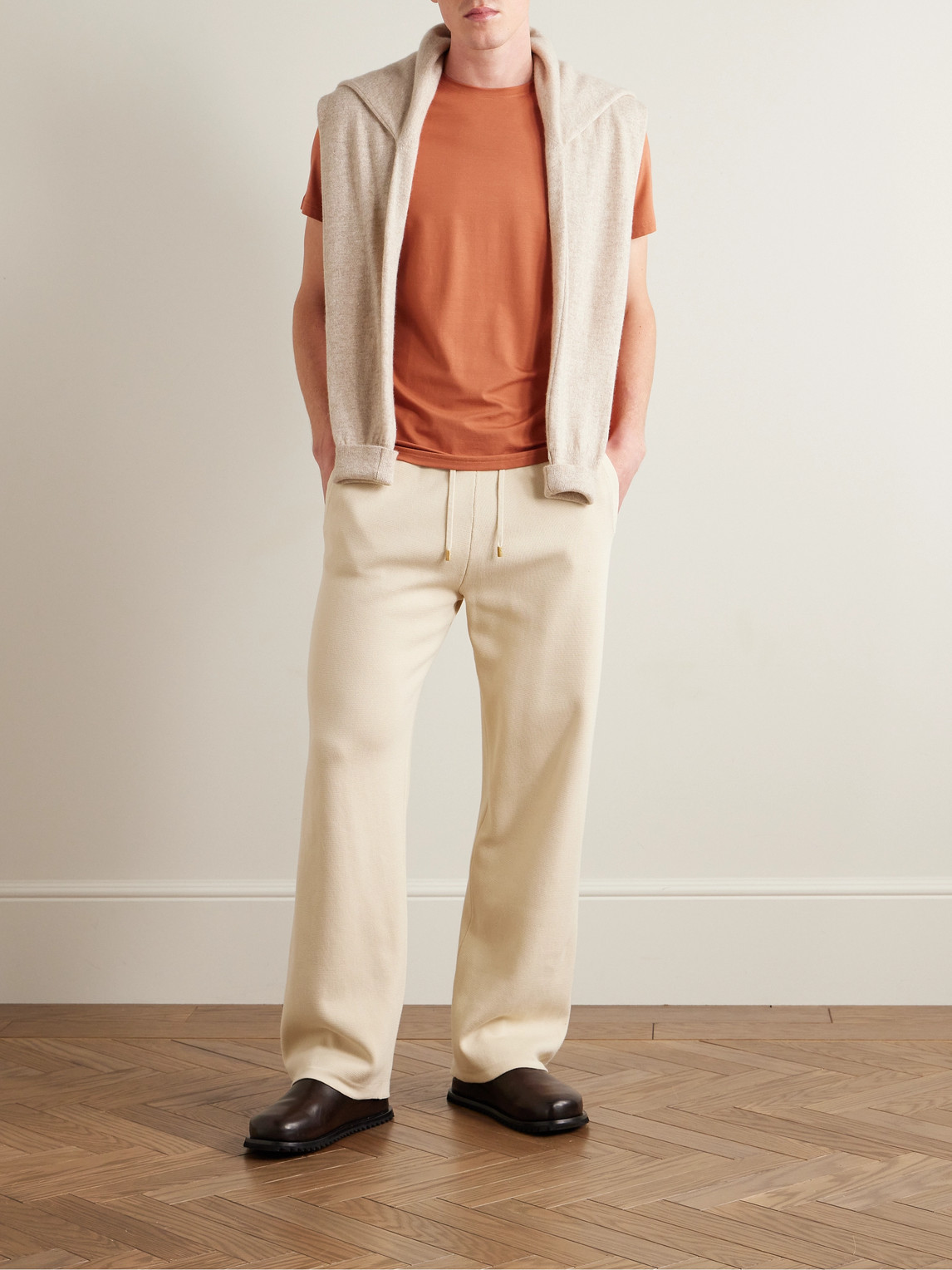 Shop Derek Rose Basel 16 Stretch-modal Jersey T-shirt In Orange