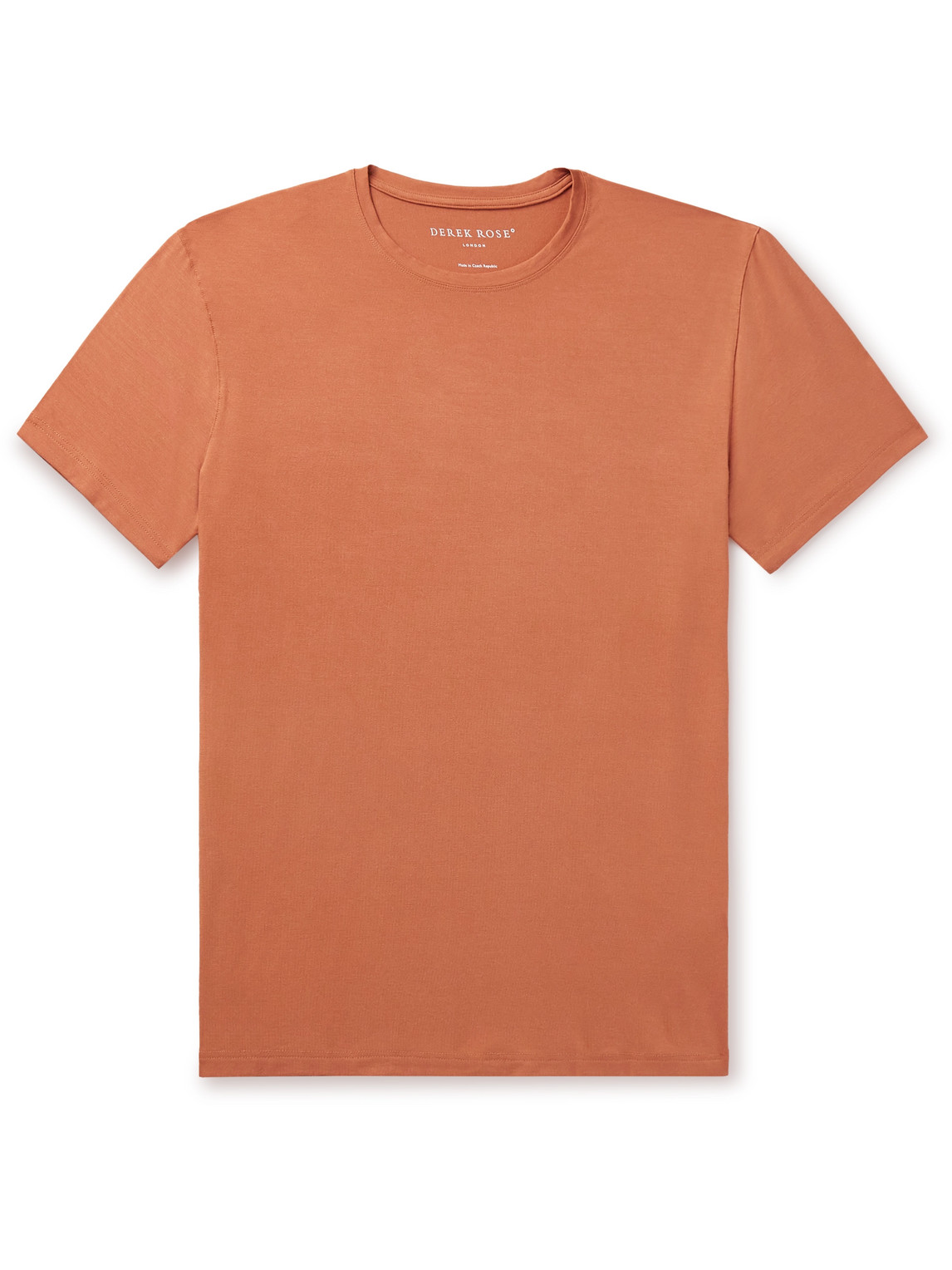 Derek Rose Basel 16 Stretch-modal Jersey T-shirt In Orange