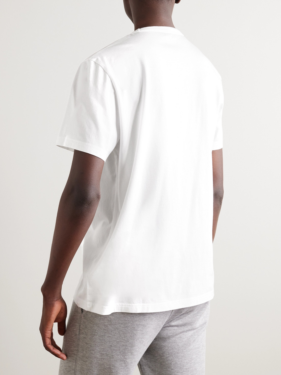 Shop Derek Rose Barny 2 Cotton-jersey T-shirt In White