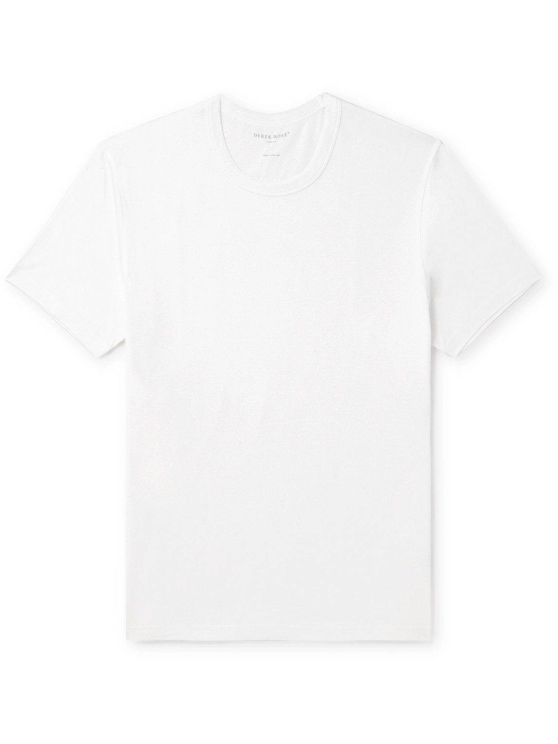 Shop Derek Rose Barny 2 Cotton-jersey T-shirt In White