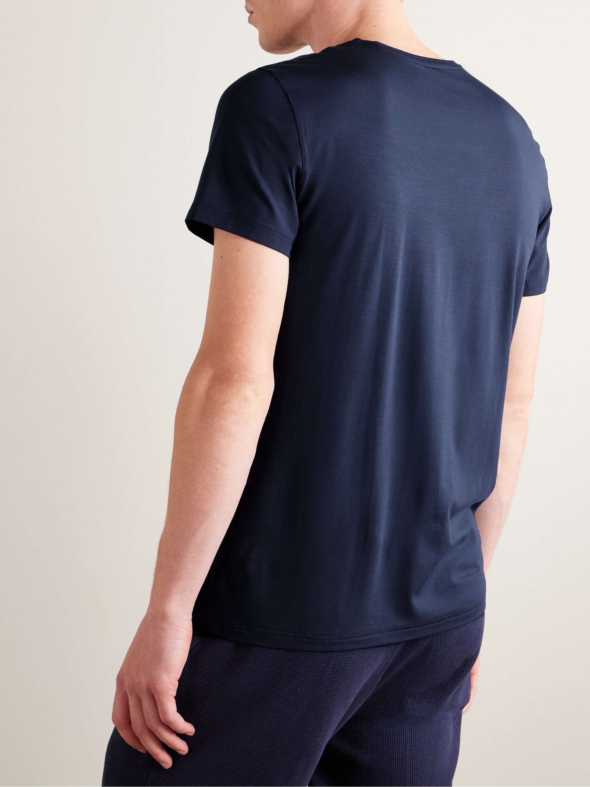 DEREK ROSE Basel Stretch Micro Modal Jersey T-Shirt