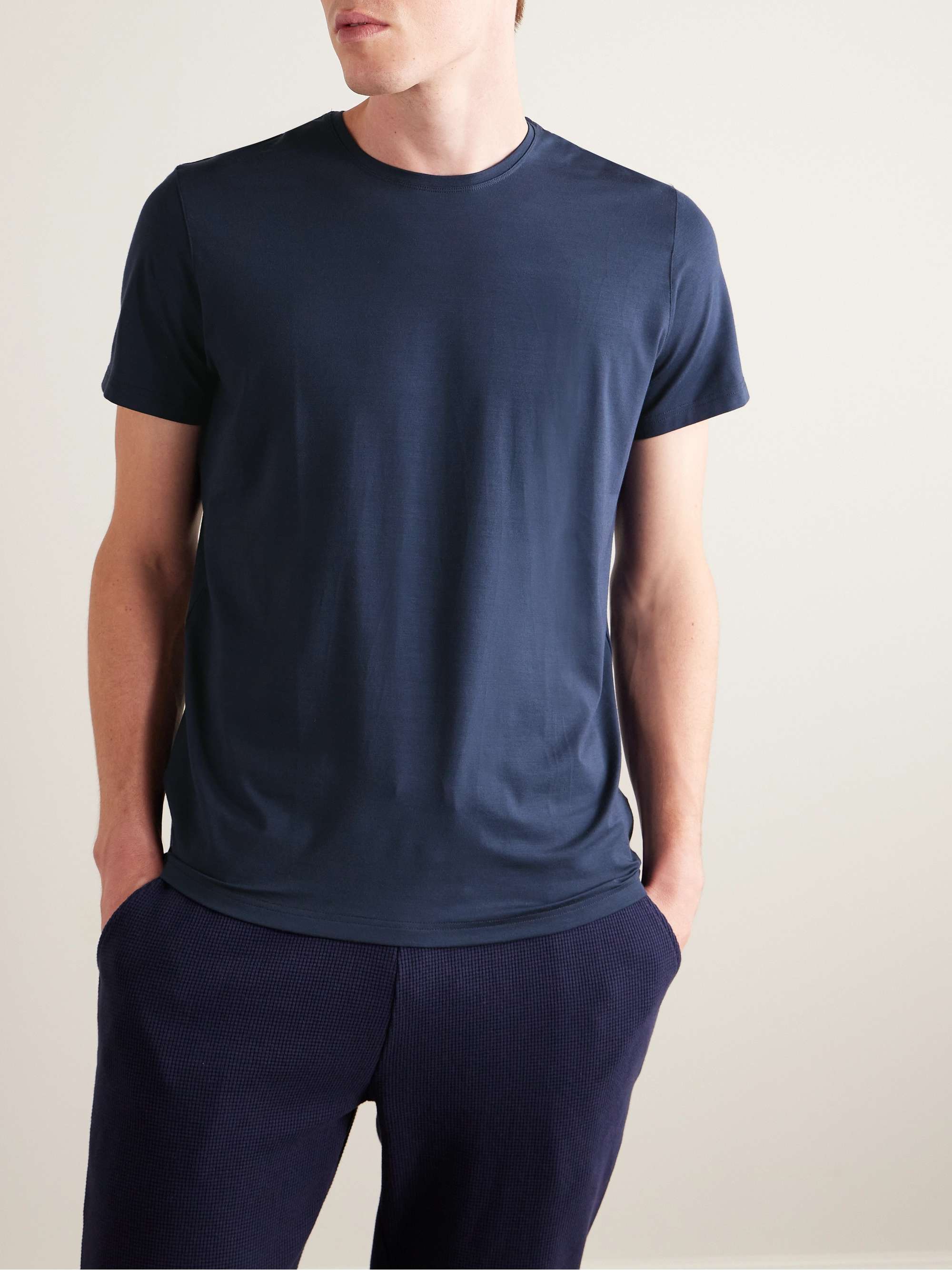 DEREK ROSE Basel Stretch Micro Modal Jersey T-Shirt