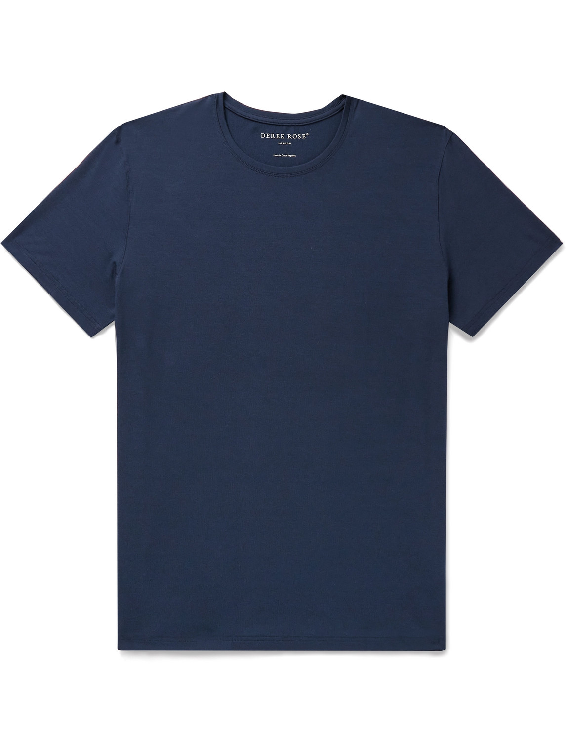 Derek Rose Basel Stretch Micro Modal Jersey T-shirt In Blue