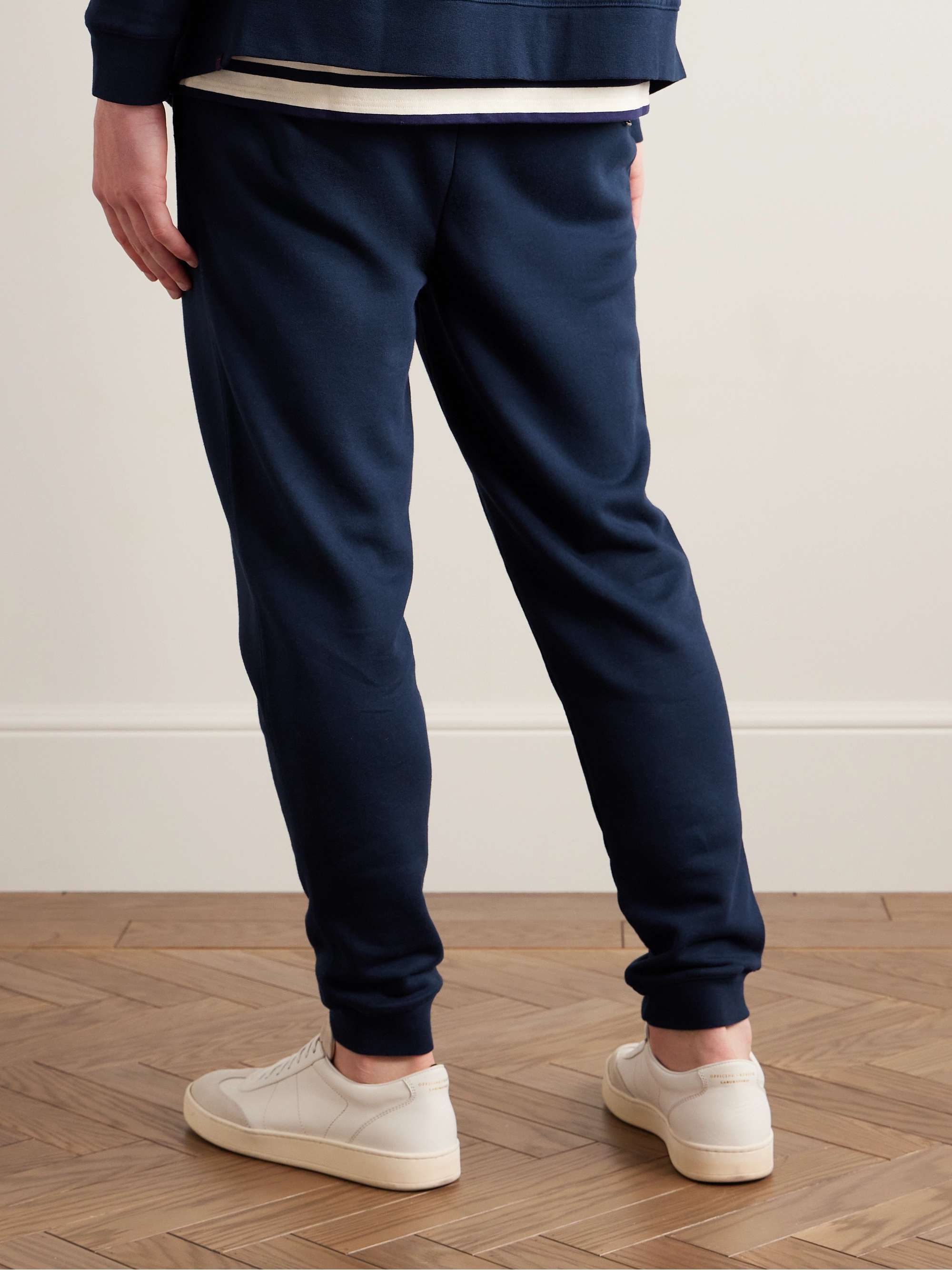 DEREK ROSE Quinn Slim-Fit Tapered Cotton and Modal-Blend Jersey Sweatpants