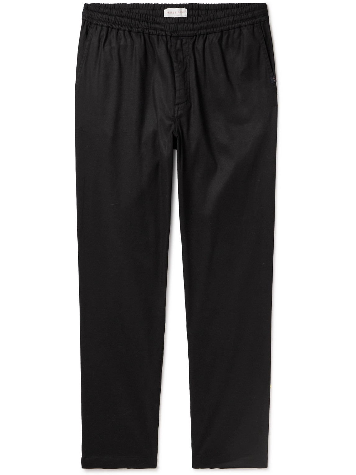 DEREK ROSE HARRIS 1 SLIM-FIT STRAIGHT-LEG STRETCH LYOCELL AND COTTON-BLEND TWILL TROUSERS