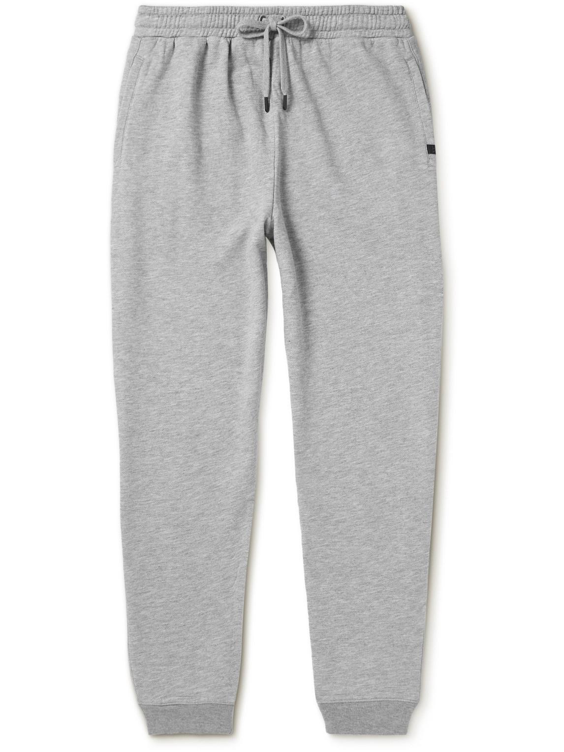 Shop Derek Rose Quinn 1 Tapered Cotton And Modal-blend Jersey Sweatpants In Gray