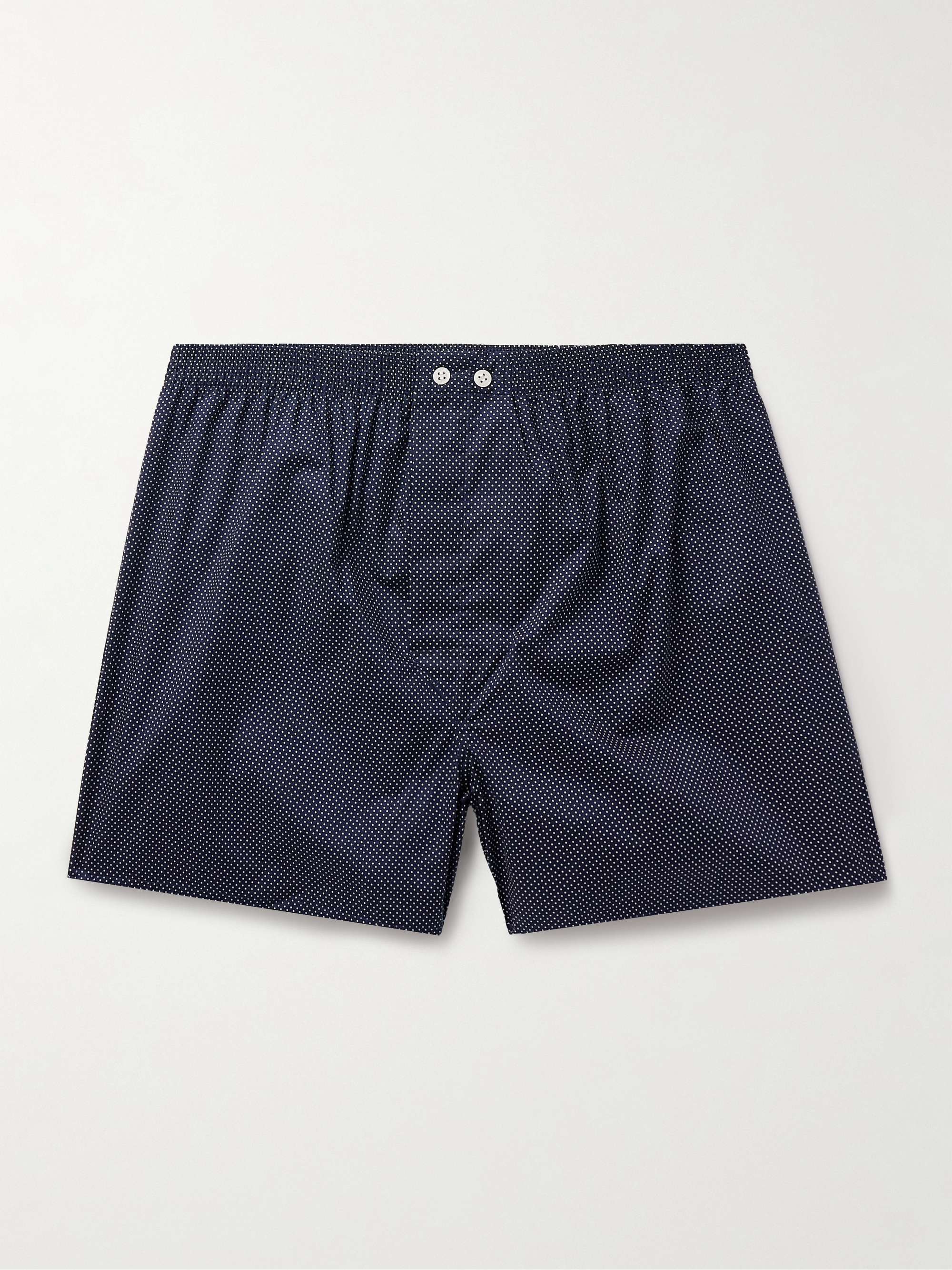 DEREK ROSE Plaza Polka-Dot Cotton Boxer Shorts