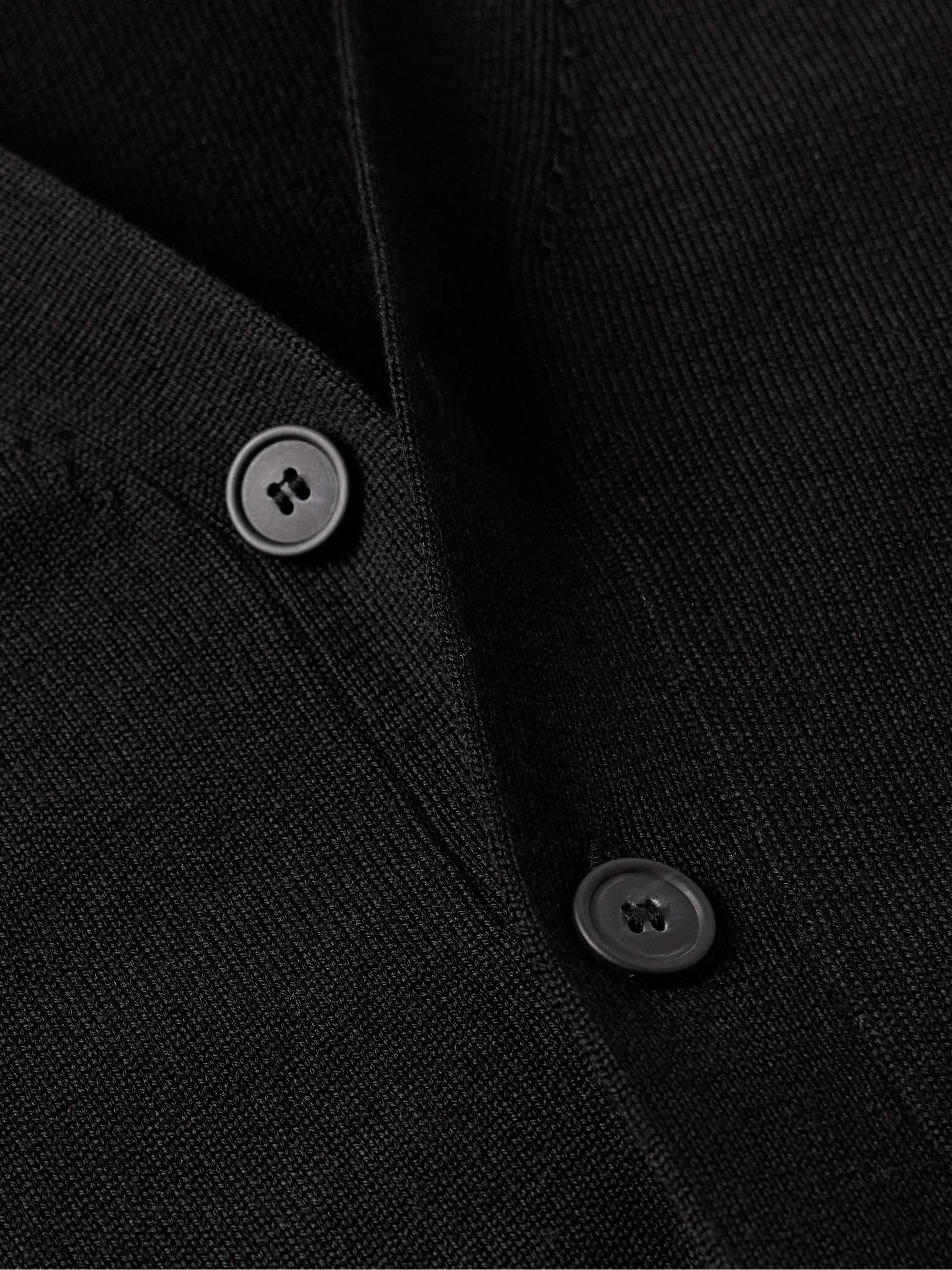 MAISON KITSUNÉ. Slim-Fit Logo-Appliquéd Wool Cardigan for Men | MR PORTER