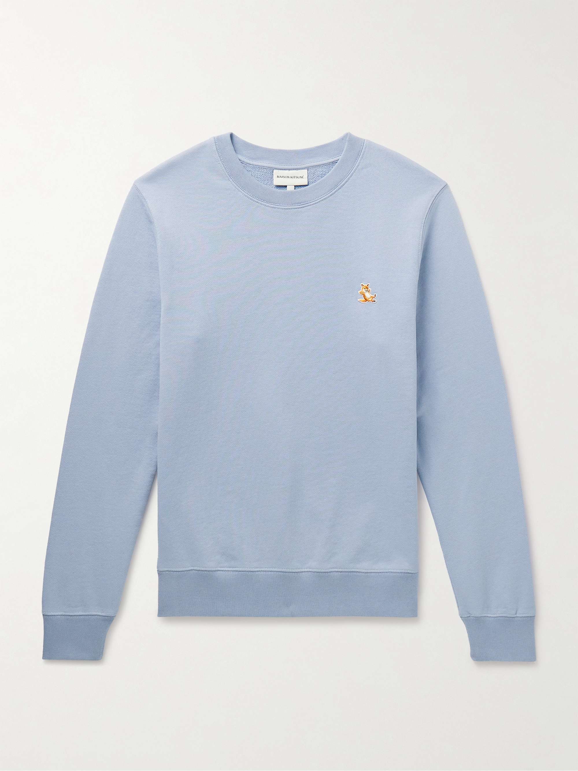 MAISON KITSUNÉ Chillax Fox Slim-Fit Logo-Appliquéd Cotton-Jersey ...