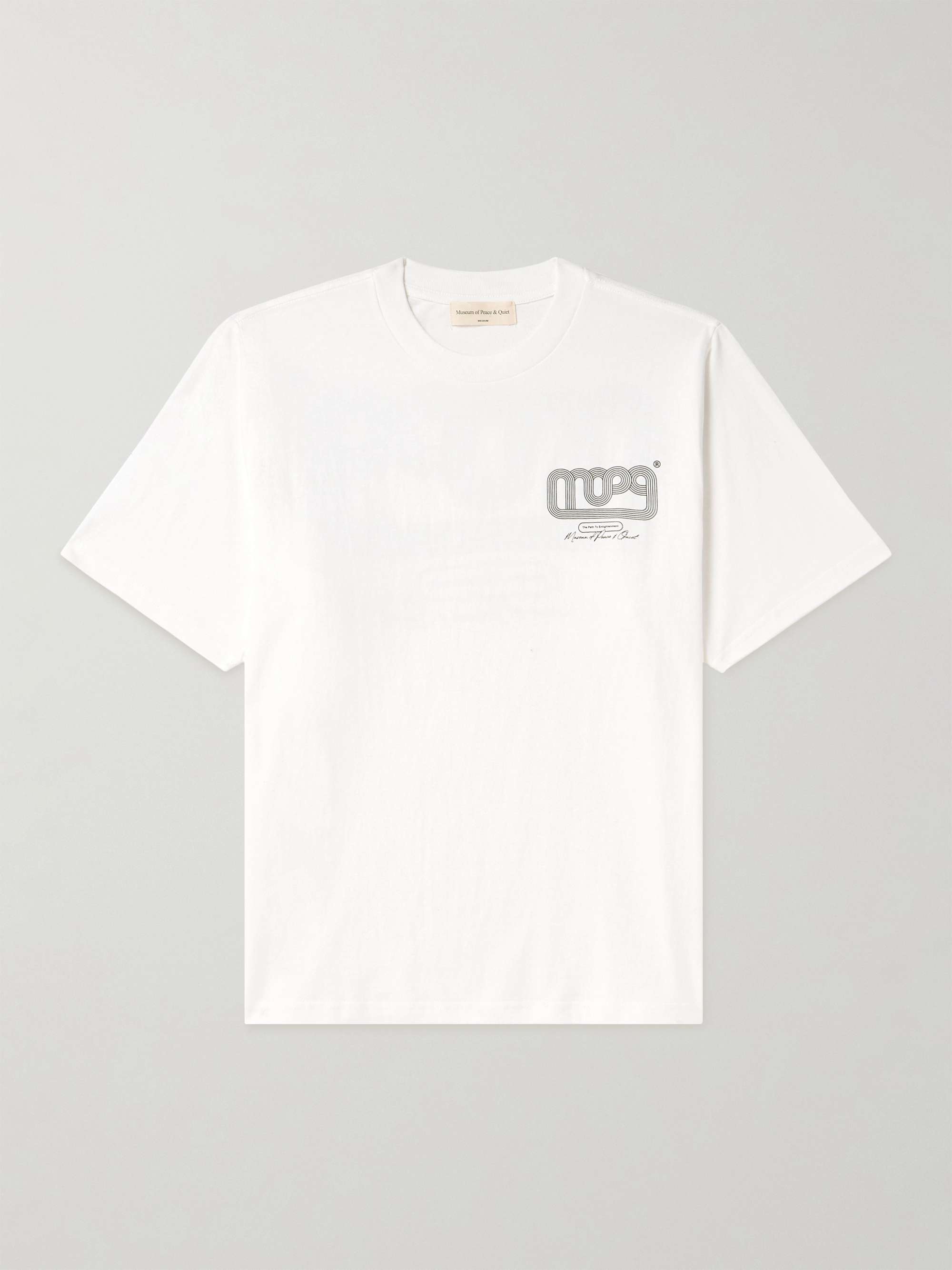 MUSEUM OF PEACE & QUIET Logo-Print Cotton-Jersey T-Shirt for Men | MR ...