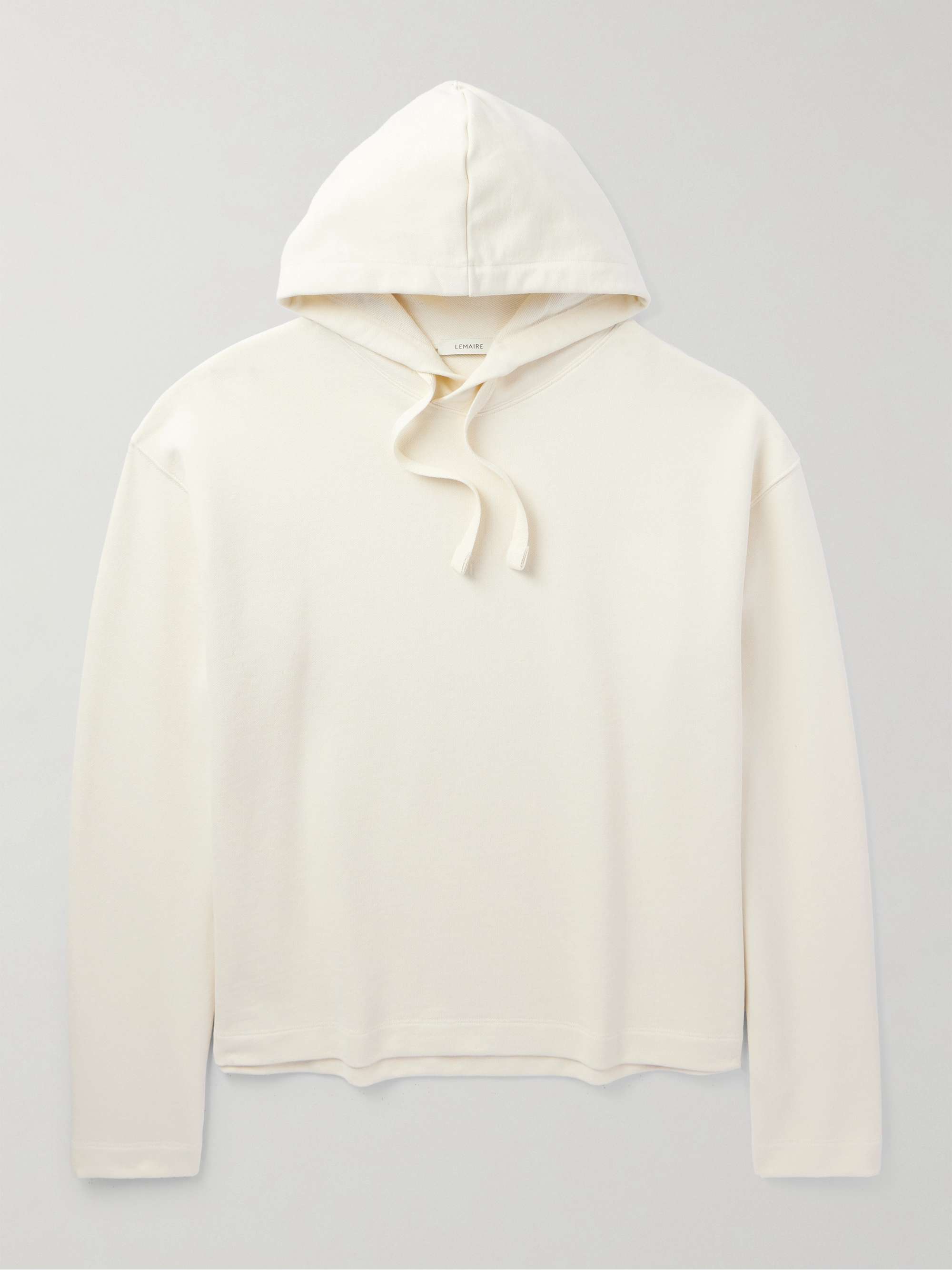 LEMAIRE Cotton and Linen-Blend Hoodie for Men | MR PORTER