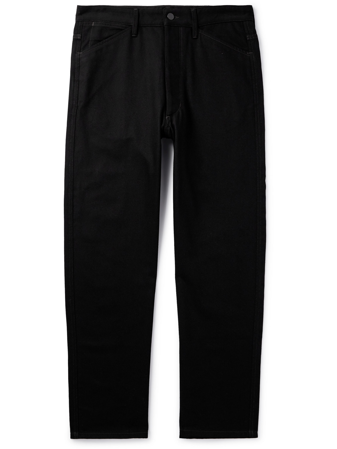 Shop Lemaire Straight-leg Jeans In Black