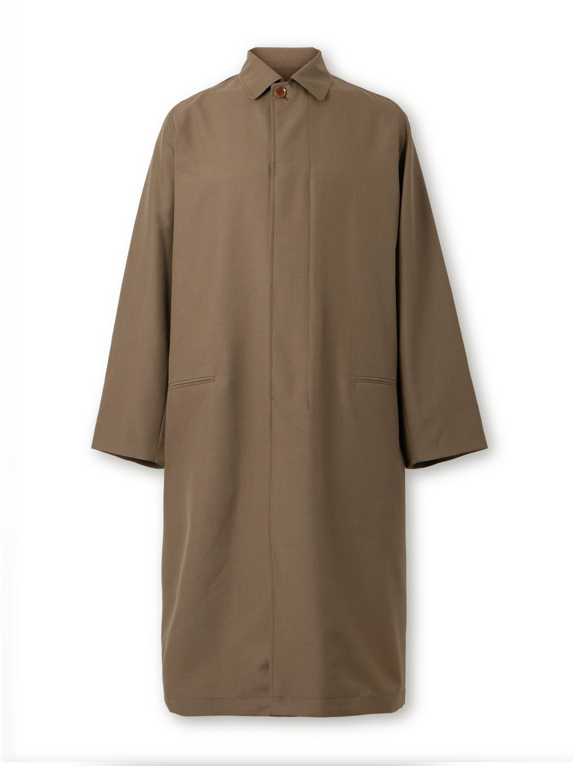Lemaire Twill Coat In Green