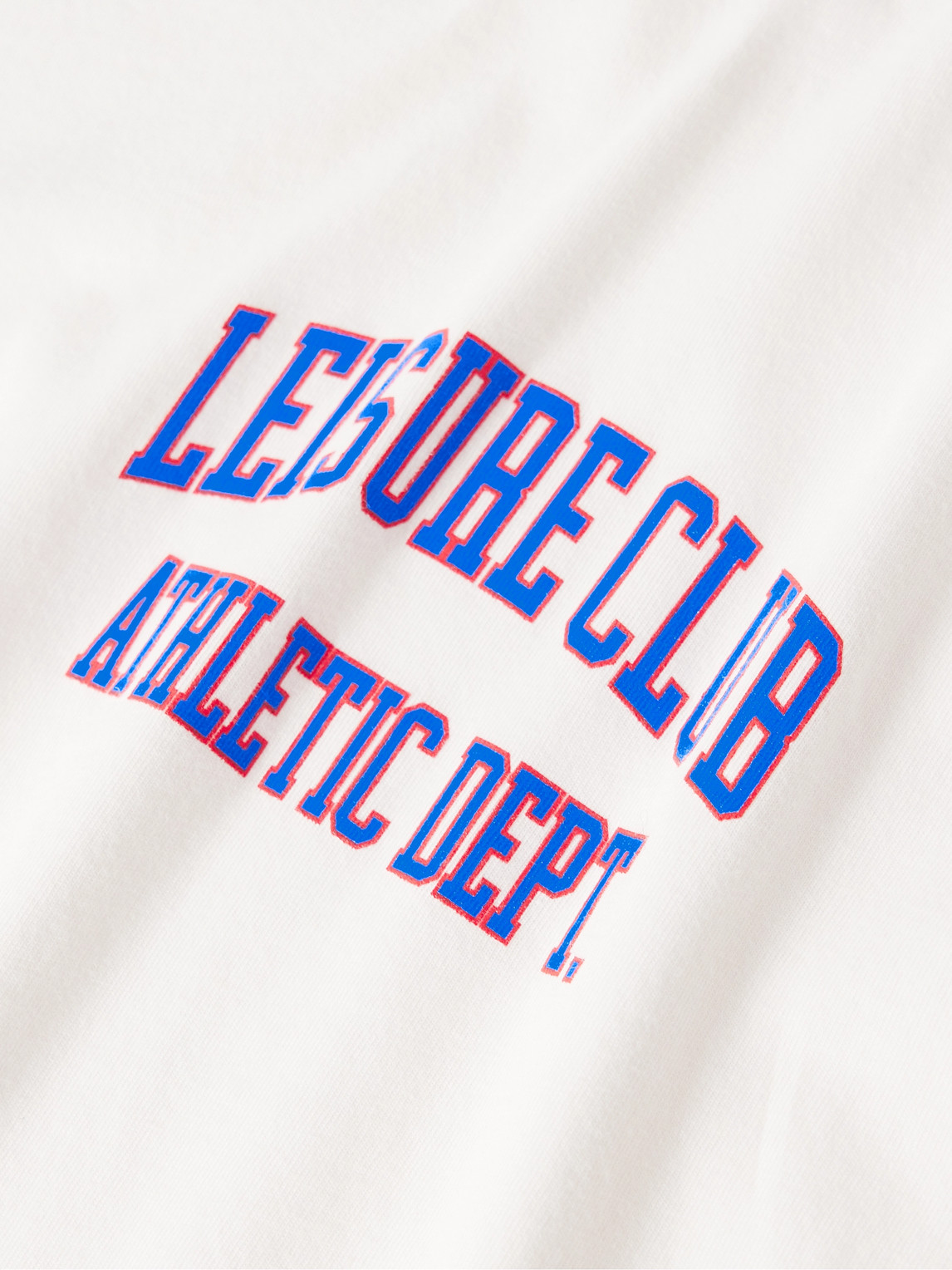 Shop Pasadena Leisure Club Athletic Dept. Logo-print Garment-dyed Cotton-jersey T-shirt In White