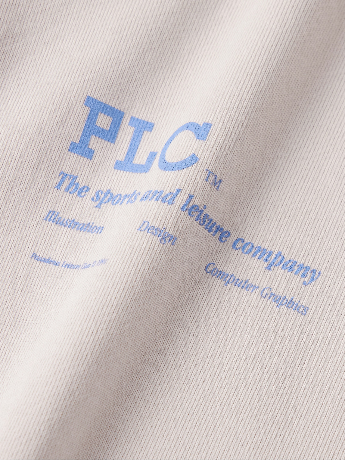 Shop Pasadena Leisure Club Logo-print Cotton-jersey Hoodie In Neutrals