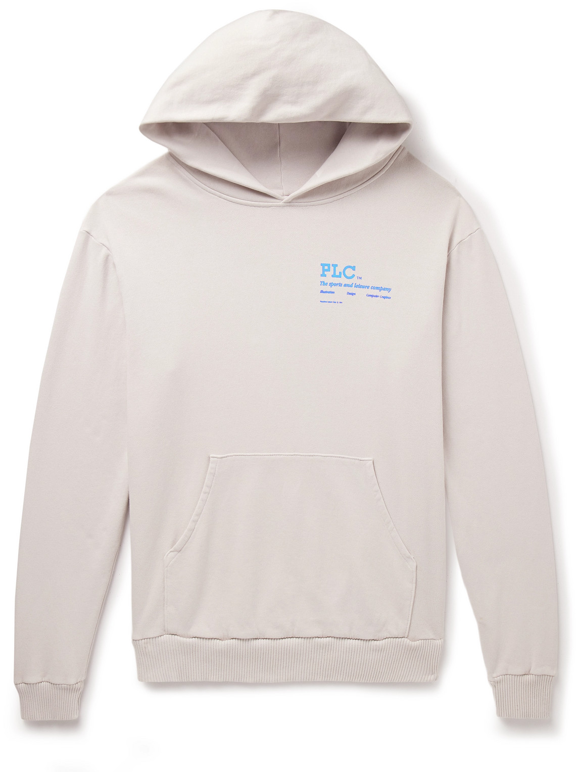 Pasadena Leisure Club Logo-print Cotton-jersey Hoodie In Neutrals