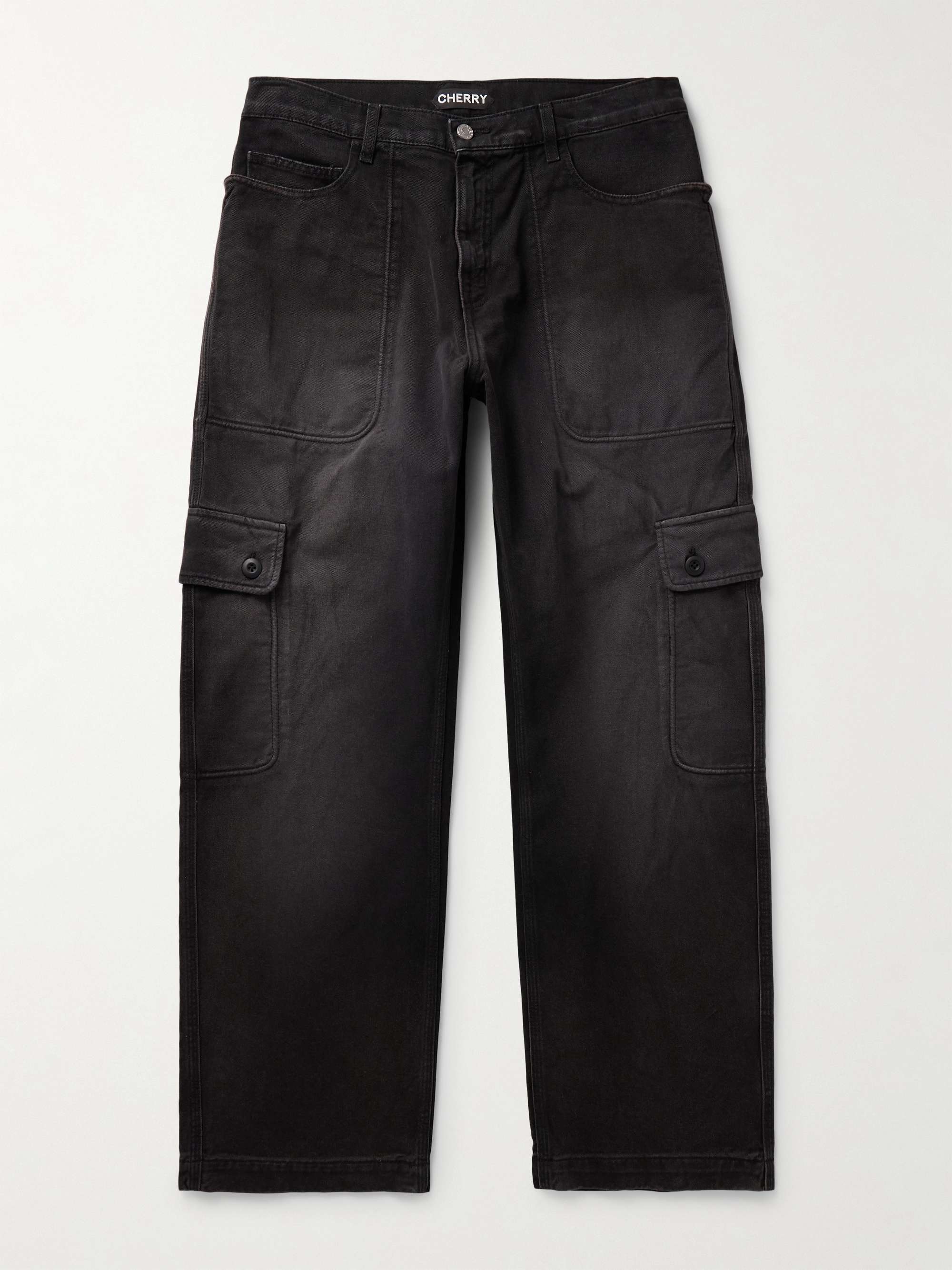 CHERRY LOS ANGELES Straight-Leg Denim Cargo Trousers for Men | MR PORTER