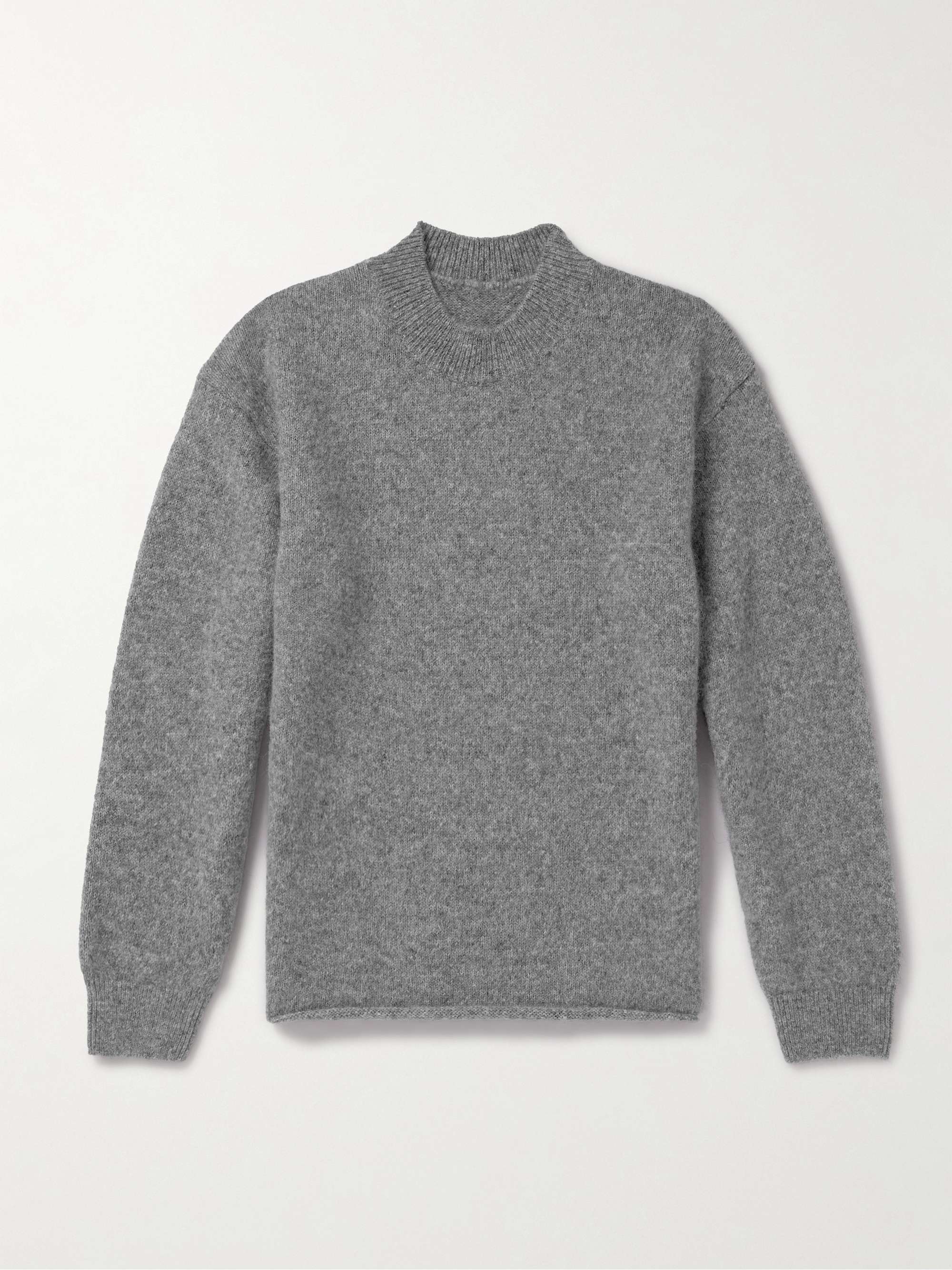 JACQUEMUS Logo-Intarsia Alpaca-Blend Sweater for Men | MR PORTER JACQUEMUS Logo-Intarsia Alpaca-Blend Sweater for Men | MR PORTER