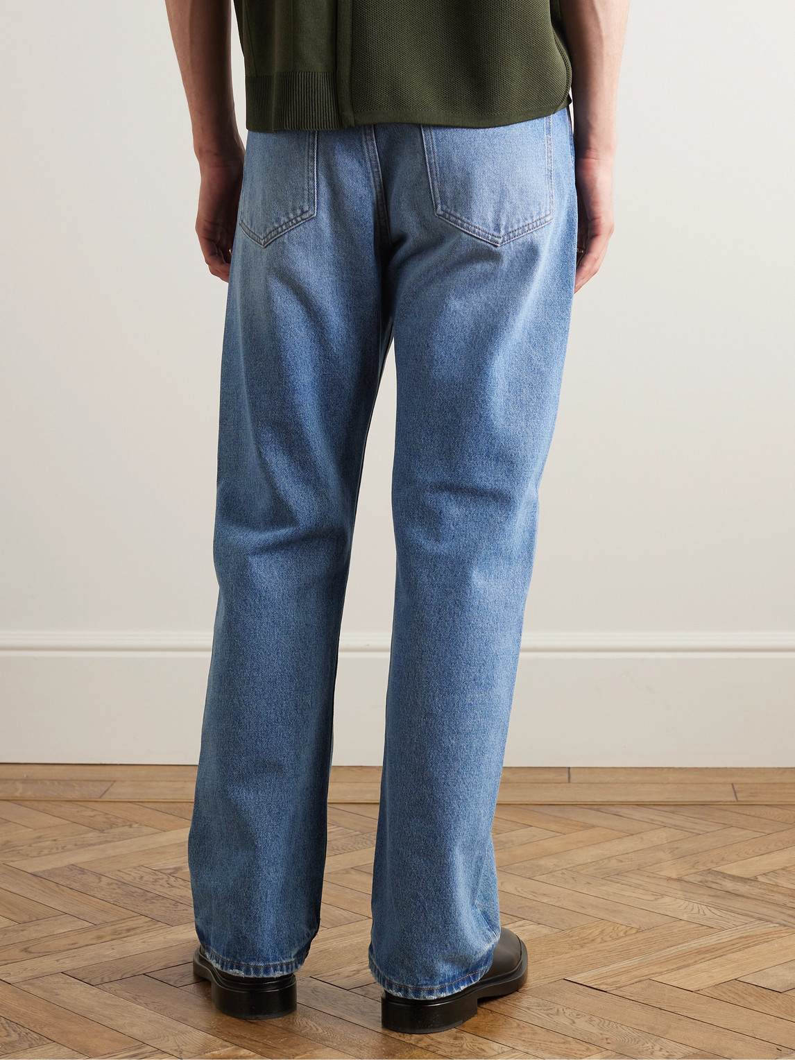 Shop Jacquemus Driot Straight-leg Jeans In Blue