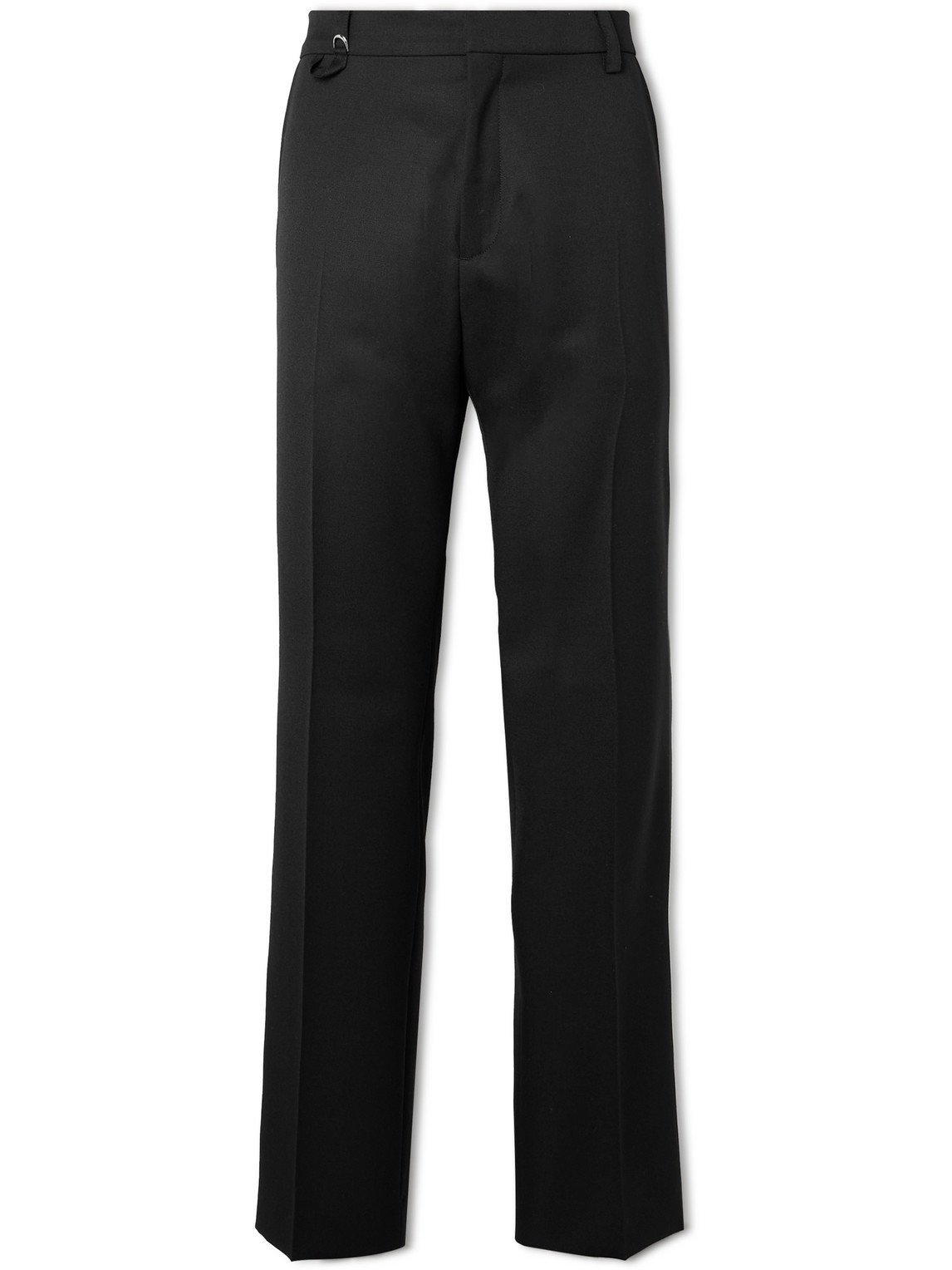 Shop Jacquemus Melo Straight-leg Virgin Wool Suit Trousers In Black