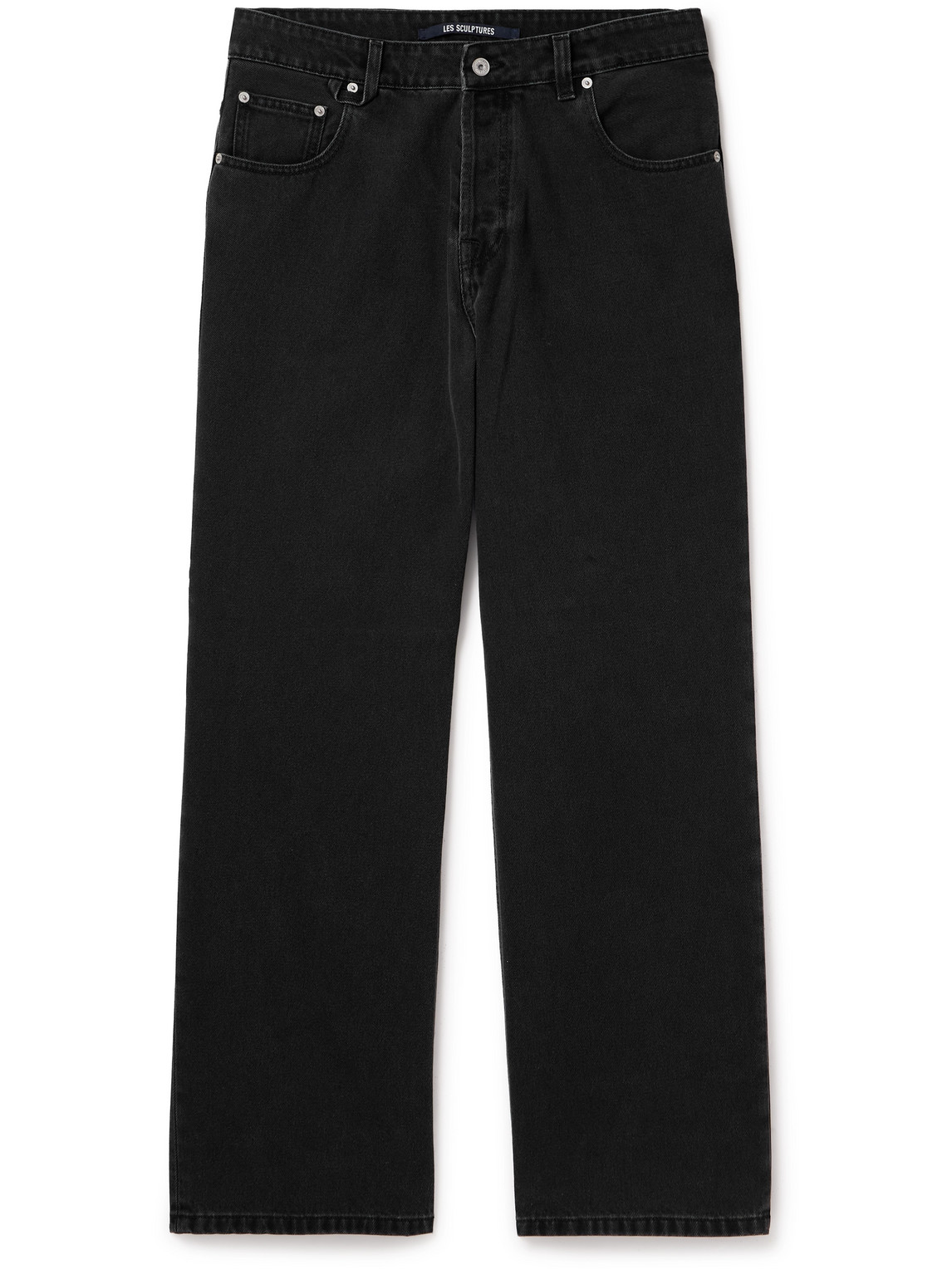 Jacquemus Straight-leg Jeans In Black