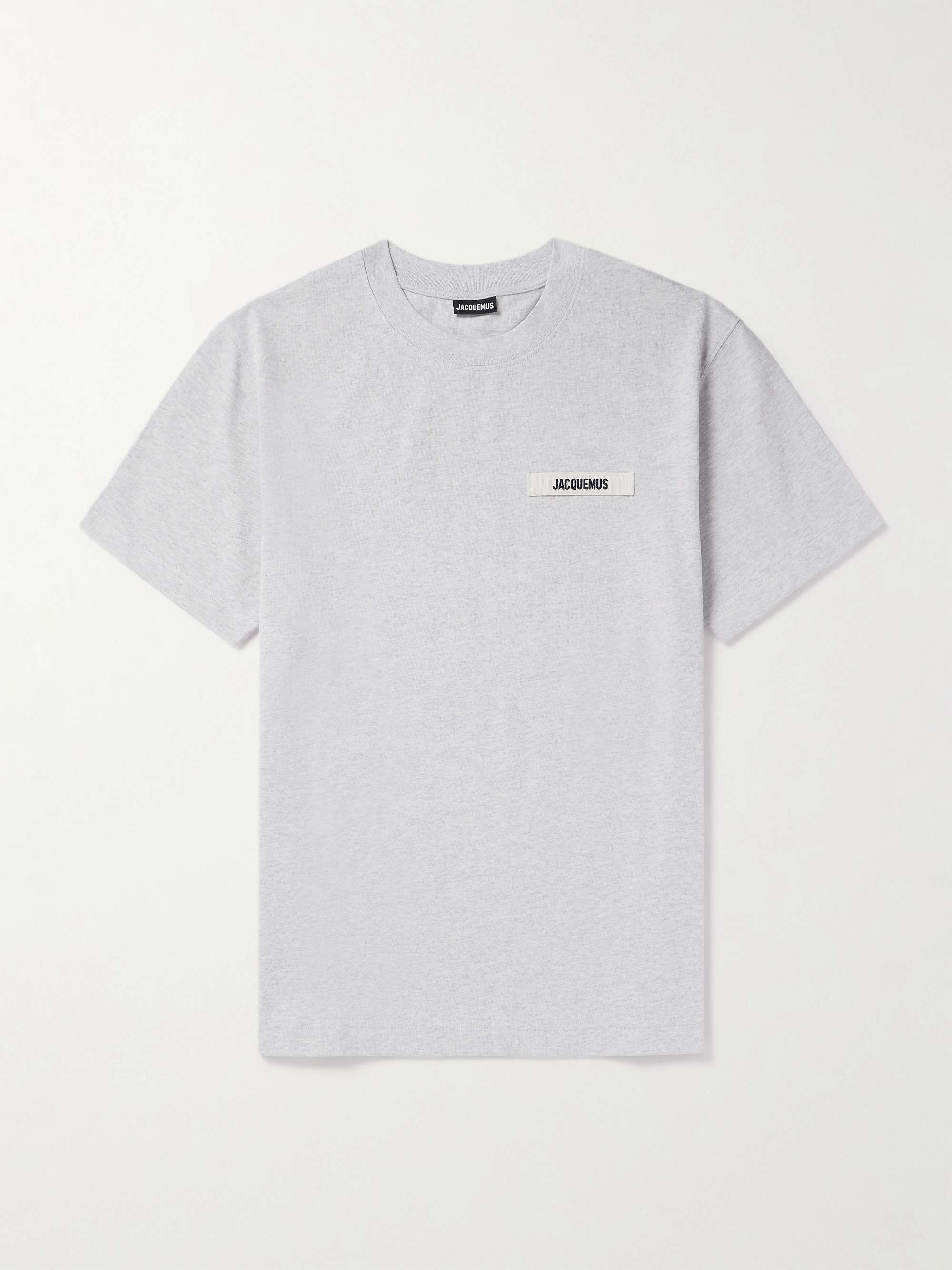 JACQUEMUS Grosgrain-Trimmed Logo-Embroidered Cotton-Jersey T-shirt for ...